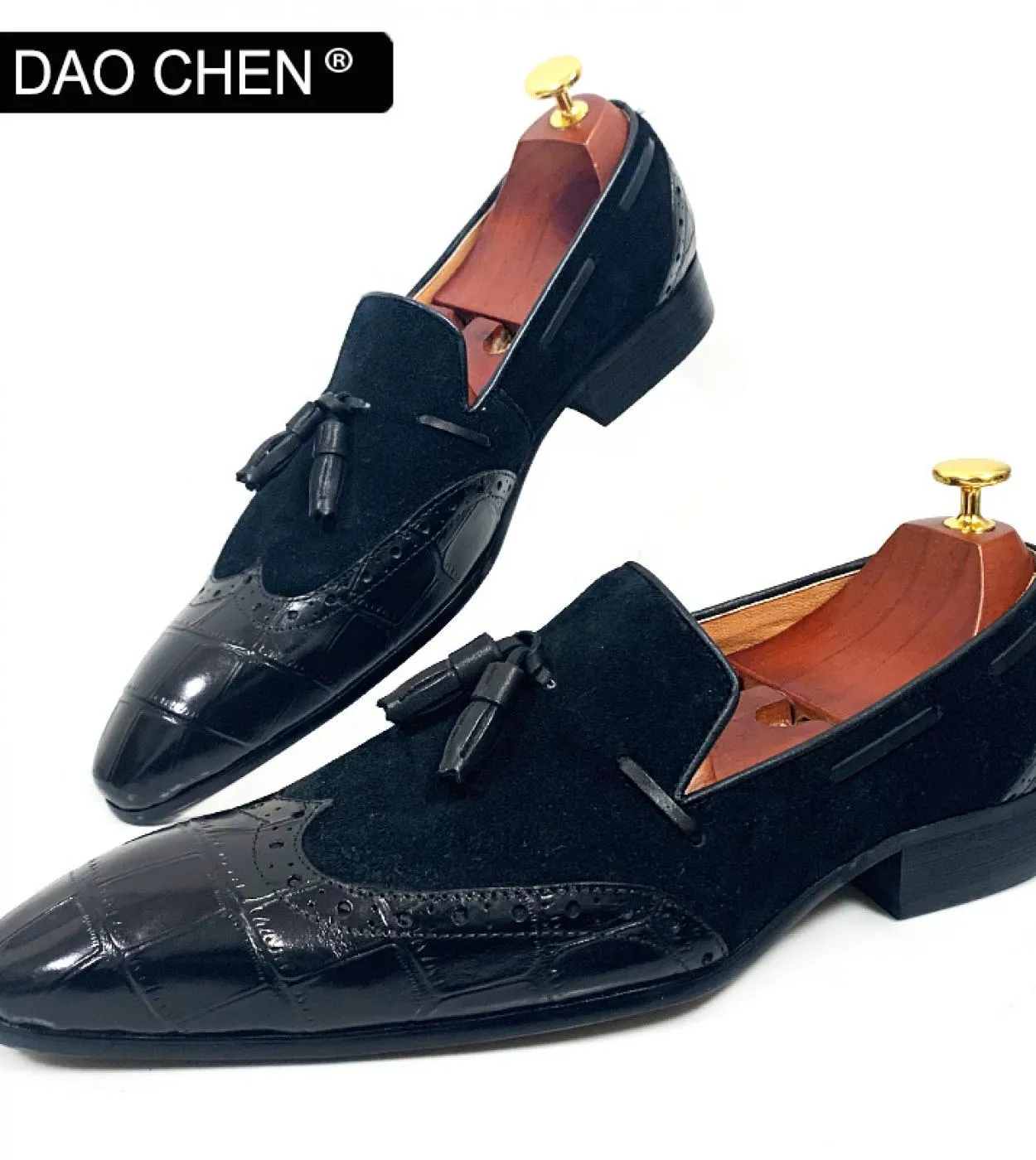 Mocassini da uomo Scarpe da uomo italiane in vera pelle Scarpe eleganti da uomo in vera pelle di lusso Scarpe casual in vera pel