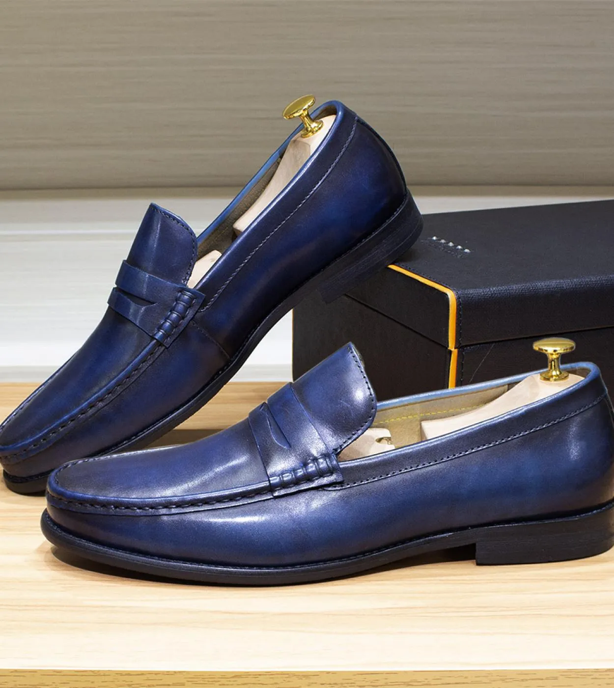 Mocassini Penny da uomo di lusso in vera pelle da uomo casual da ufficio scarpe eleganti da uomo per uomo moda festa nuziale for