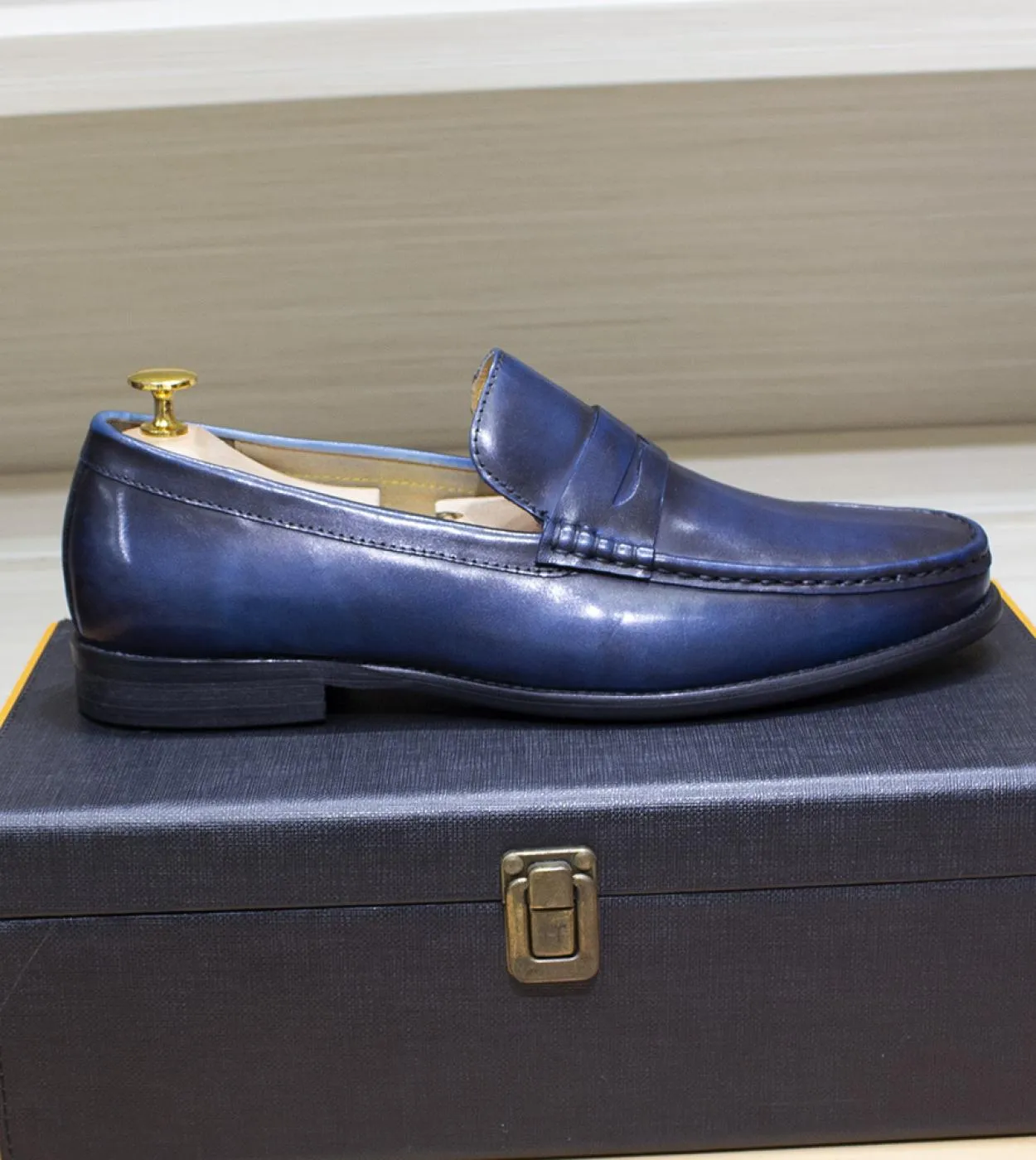 Mocassini Penny da uomo di lusso in vera pelle da uomo casual da ufficio scarpe eleganti da uomo per uomo moda festa nuziale for