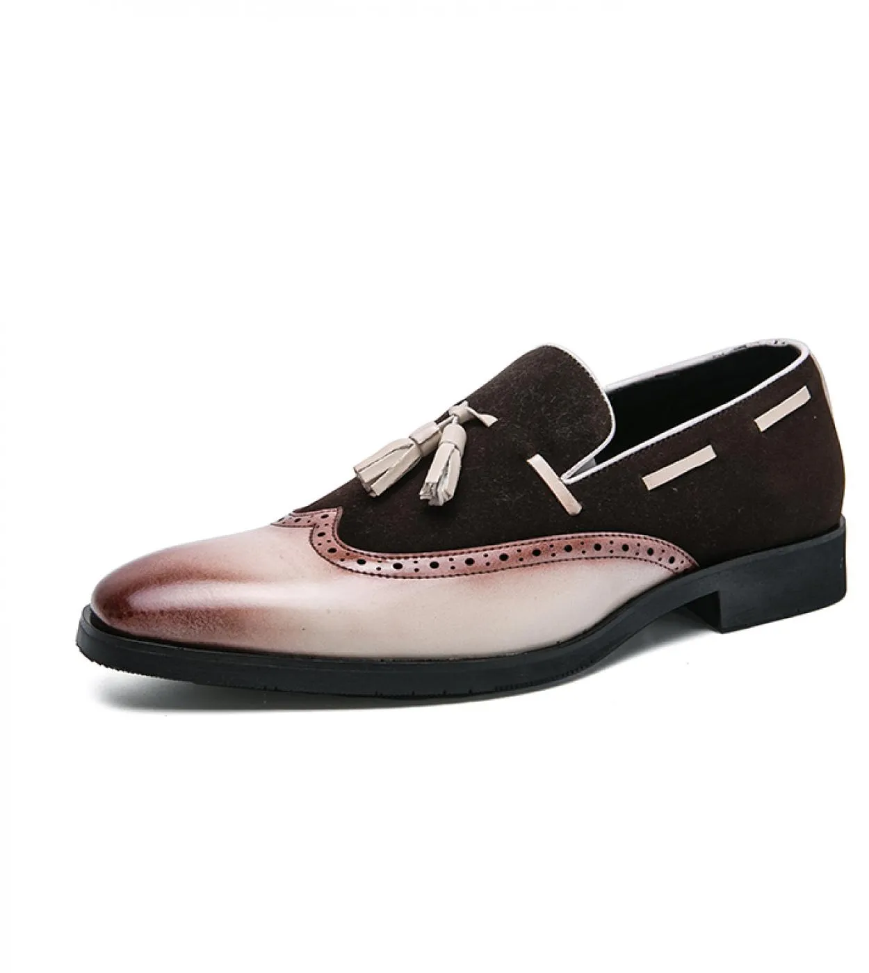 Mocassini Scarpe da uomo Brock Nappa a punta Moda Scarpe in pelle Casual Festa di nozze Slip On Scarpe eleganti Designer di luss