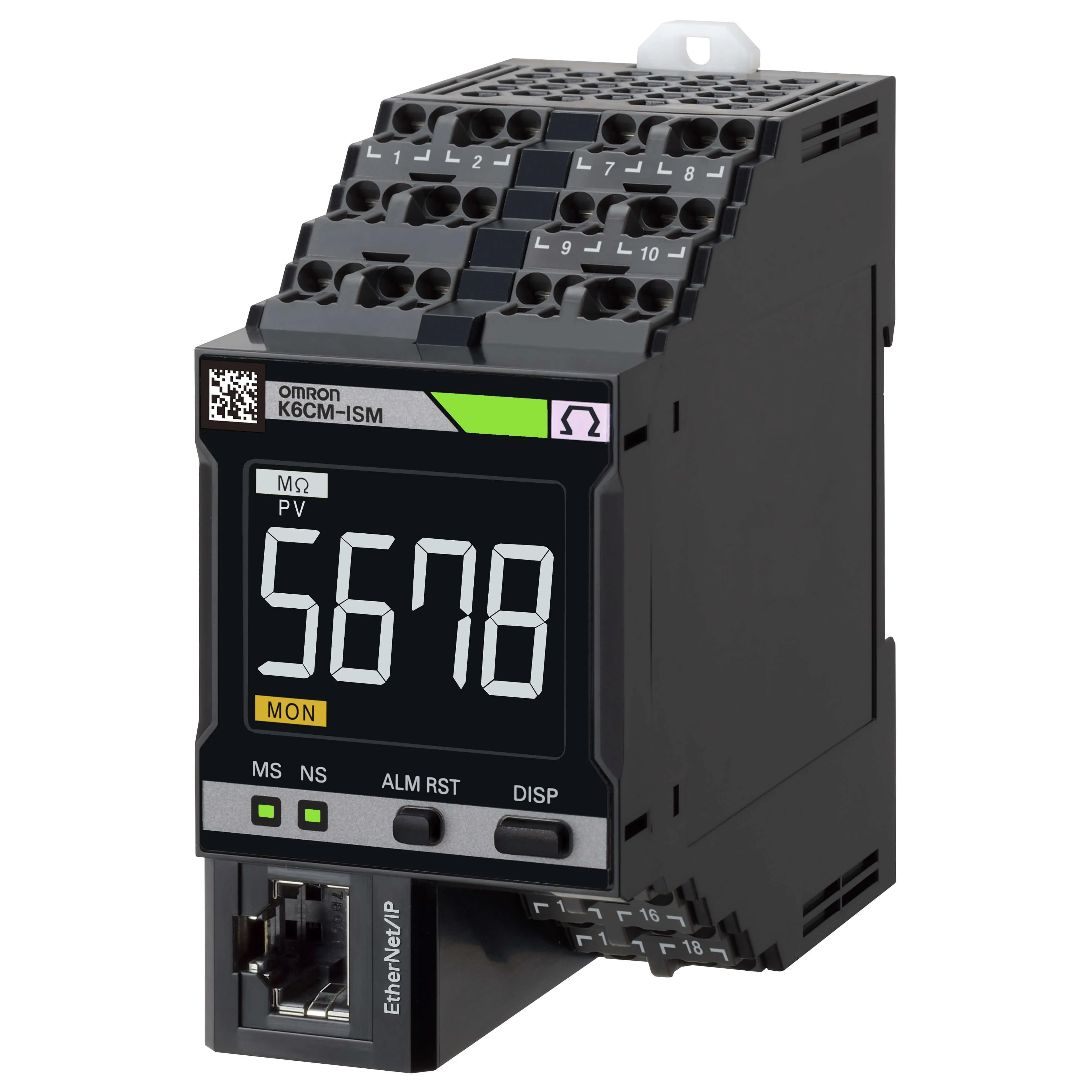 Monitoraggio delle condizioni del motore Omron, protezione K6CM, 100 → 240V c.a., 10A ISMA