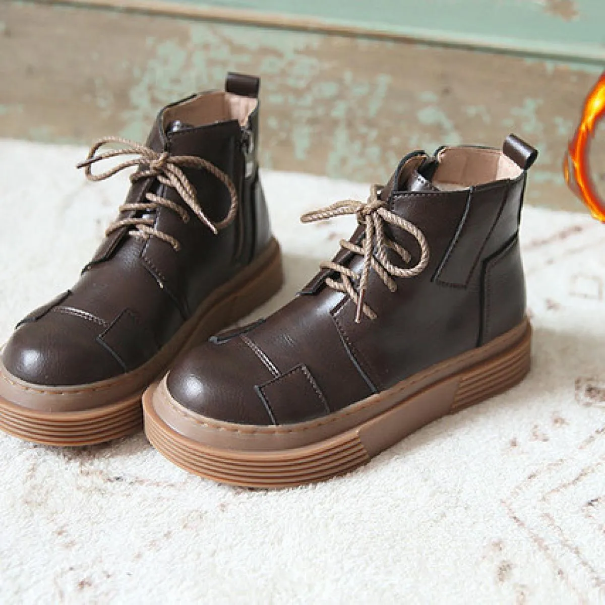 Mori Girl Stivaletti retrò letterari fatti a mano con plateau comfort Stivaletti con punta tonda Jk Scarpe uniformi con suola sp