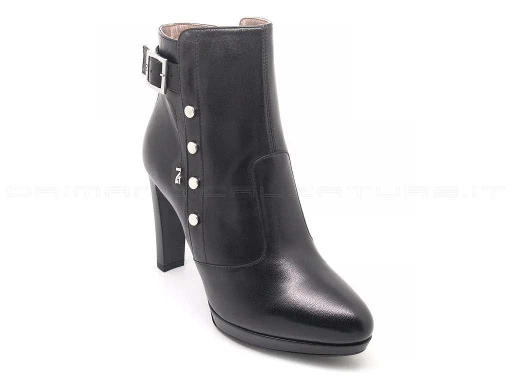 Nero Giardini glamour tronchetti con zip