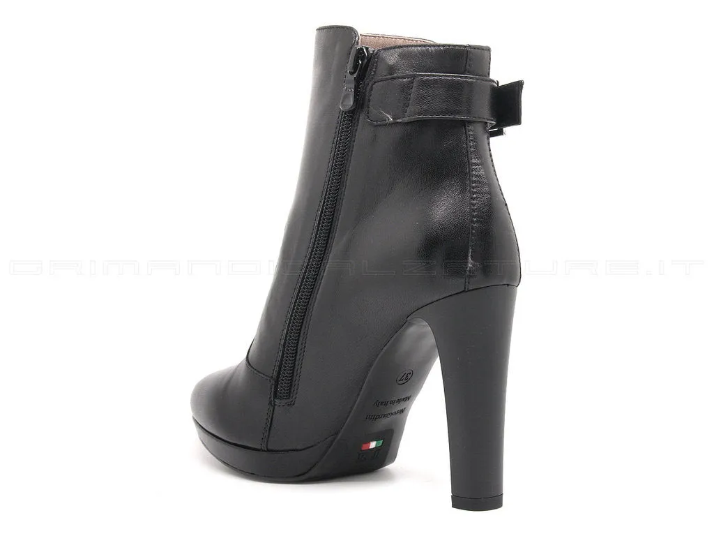 Nero Giardini glamour tronchetti con zip