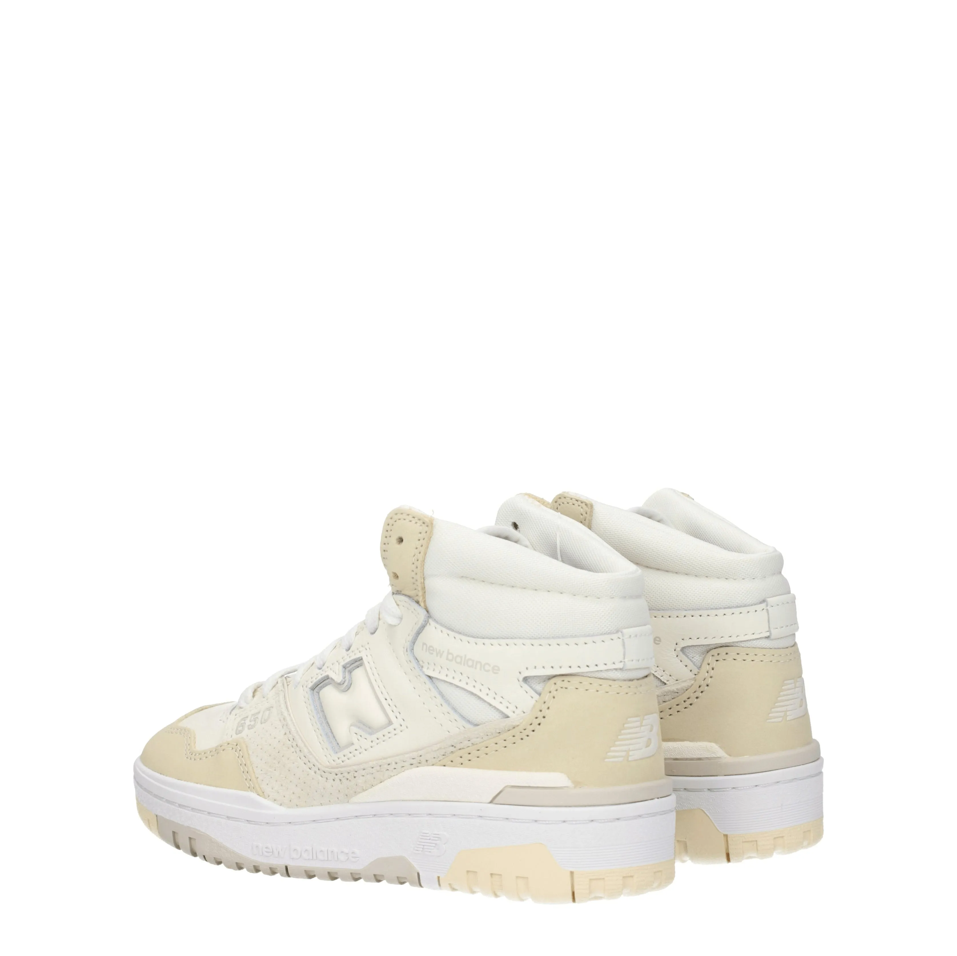 New Balance Sneakers 650 Donna Pelle Bianco/Noce