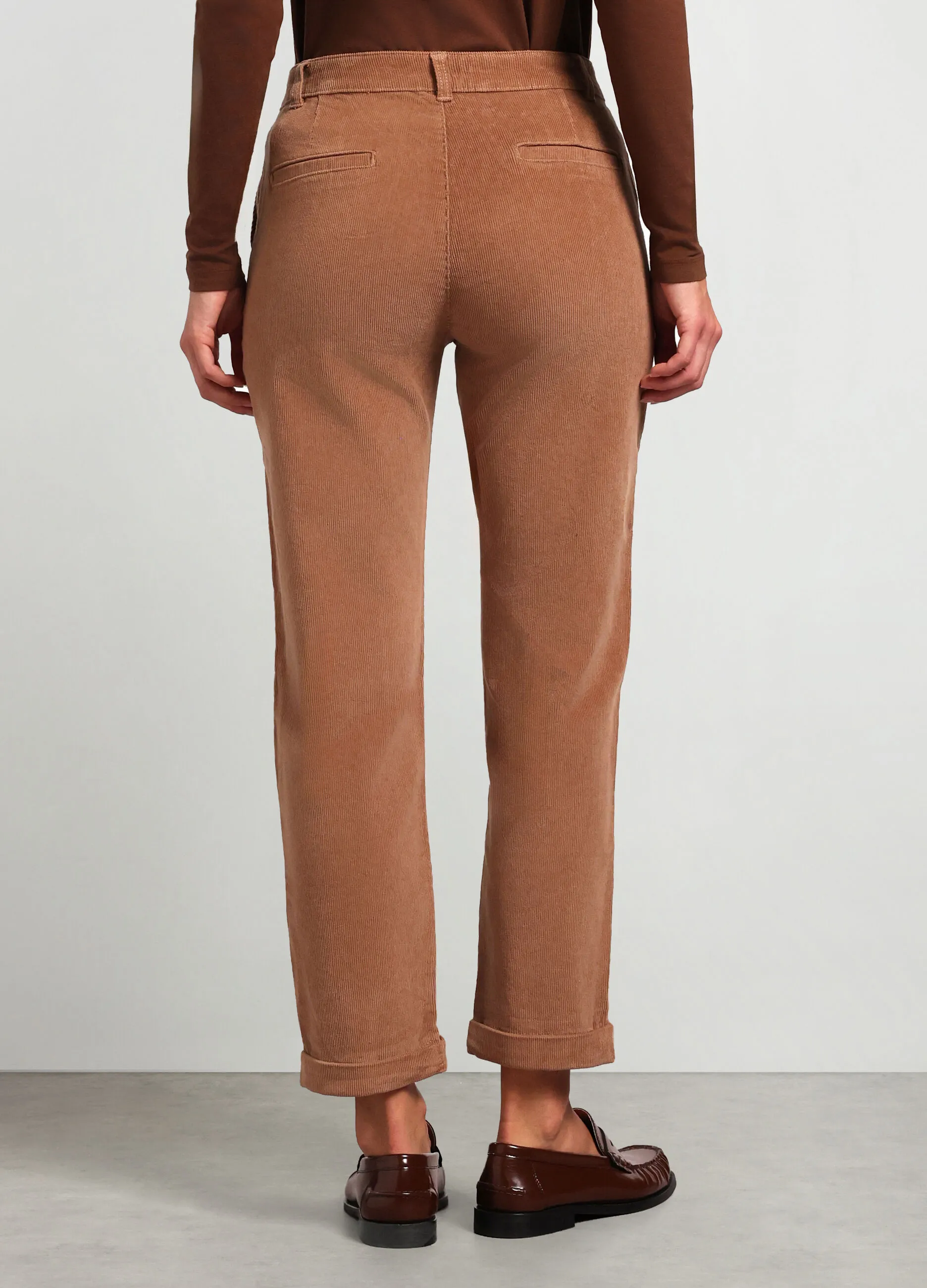 NICE & CHIC  Pantaloni in costina di velluto donna