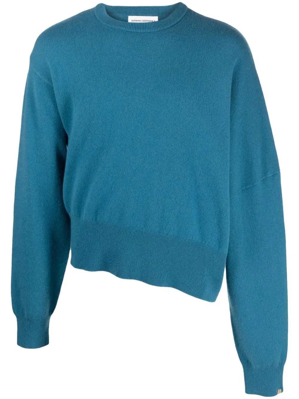 n°288 maglione asimmetrico dia in blu - unisex