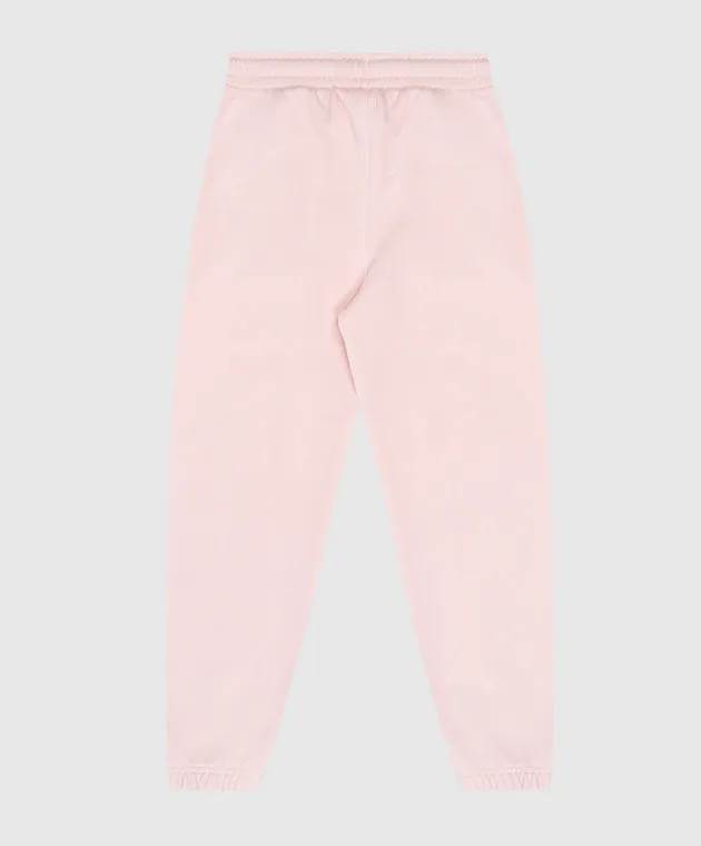 Off-White Joggers rosa baby con stampa logo OGCH001F24FLE002