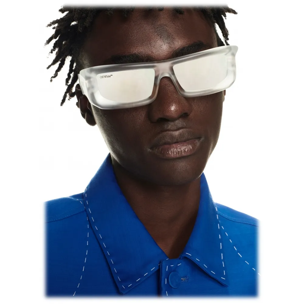 Off-White - Occhiali da Sole Volcanite - Bianco Trasparente - Luxury - Off-White Eyewear