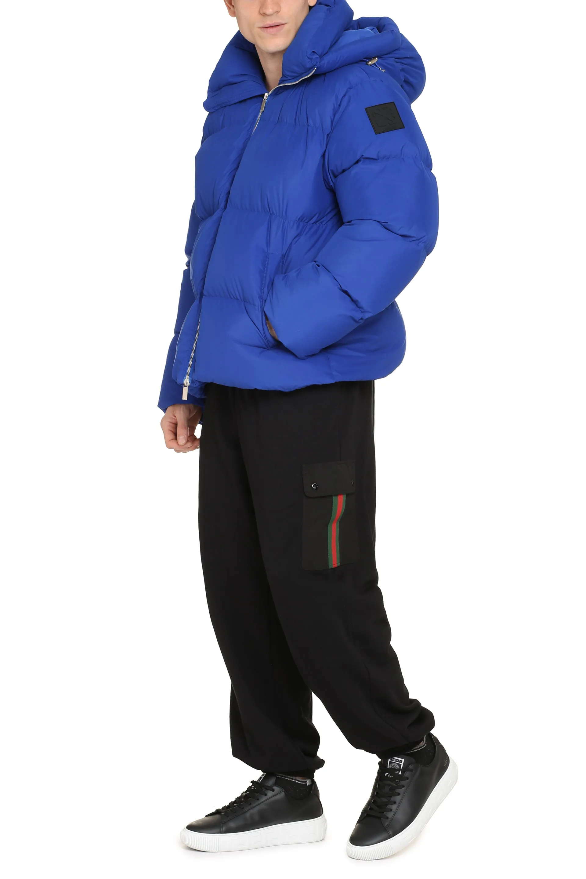 Off-White Piumino full-zip con cappuccio