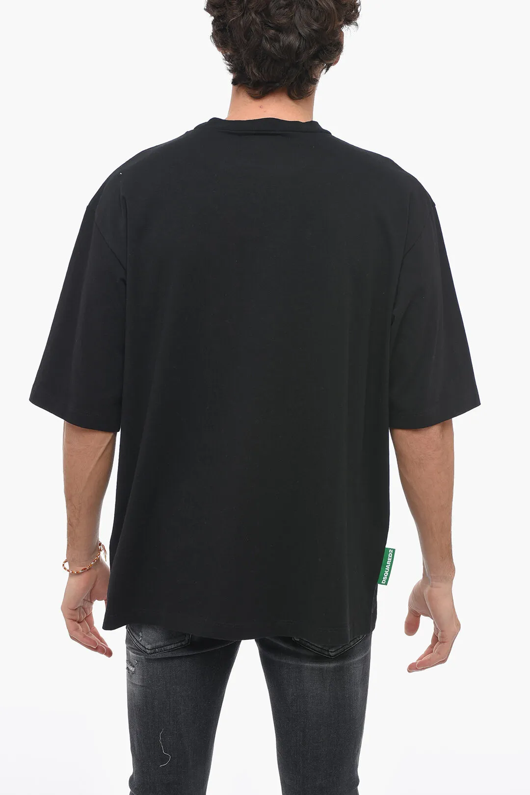 ONE LIFE ONE PLANET T-Shirt Girocollo RECYCLE LEAF con Stampa