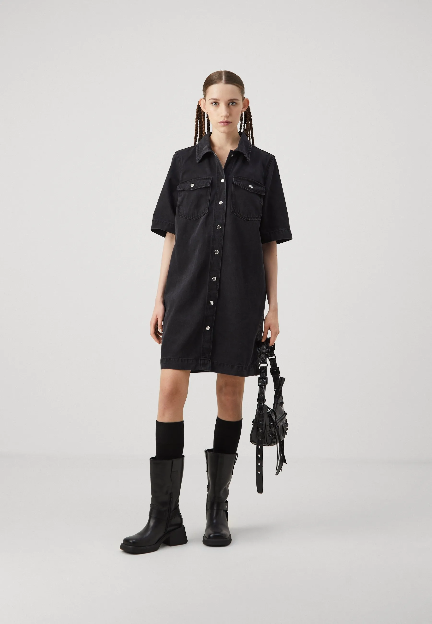 ONLBELLE BUTTON DRESS - Vestito di jeans