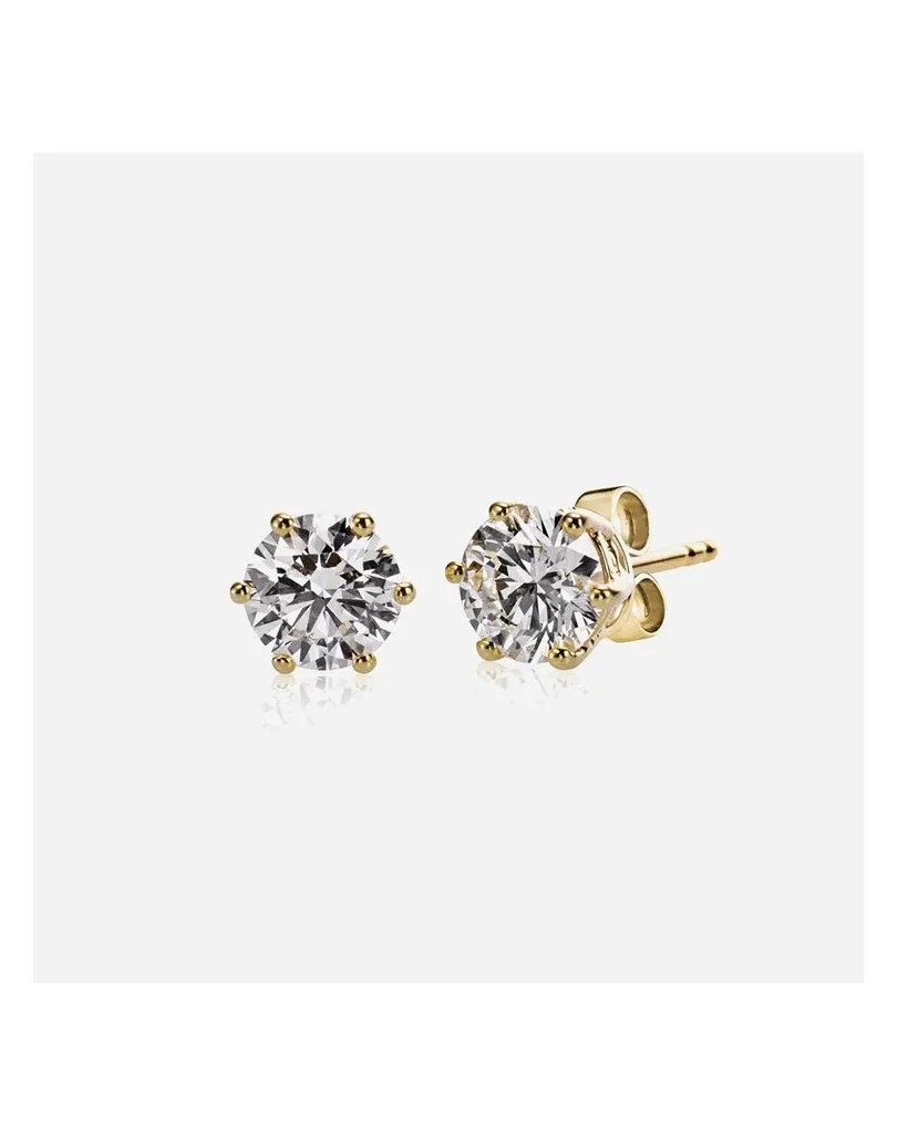 Orecchini Fidanzamento Brillanti 1.60 carati oro giallo 18k SG70409