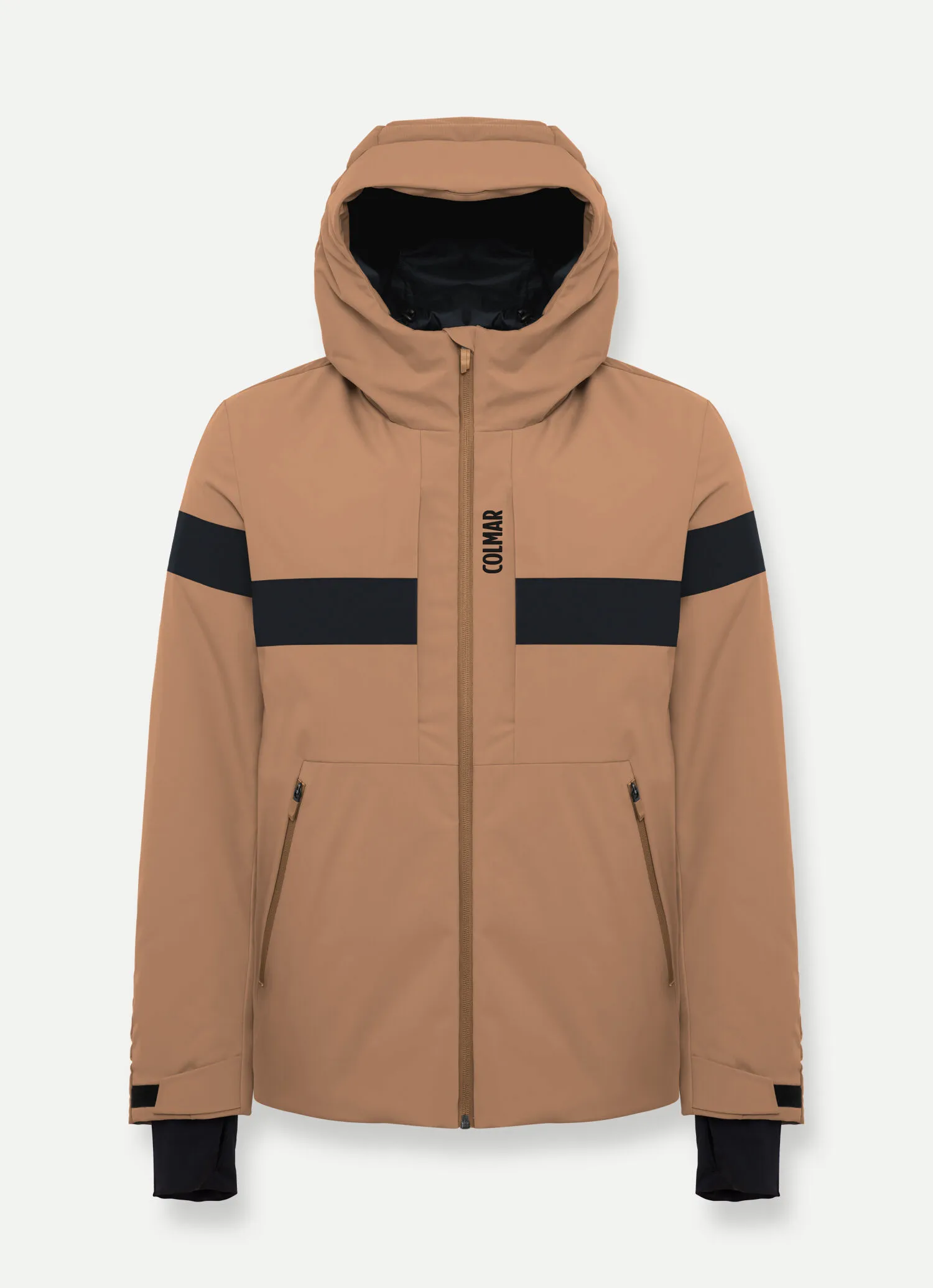 Padded ski jacket with hood