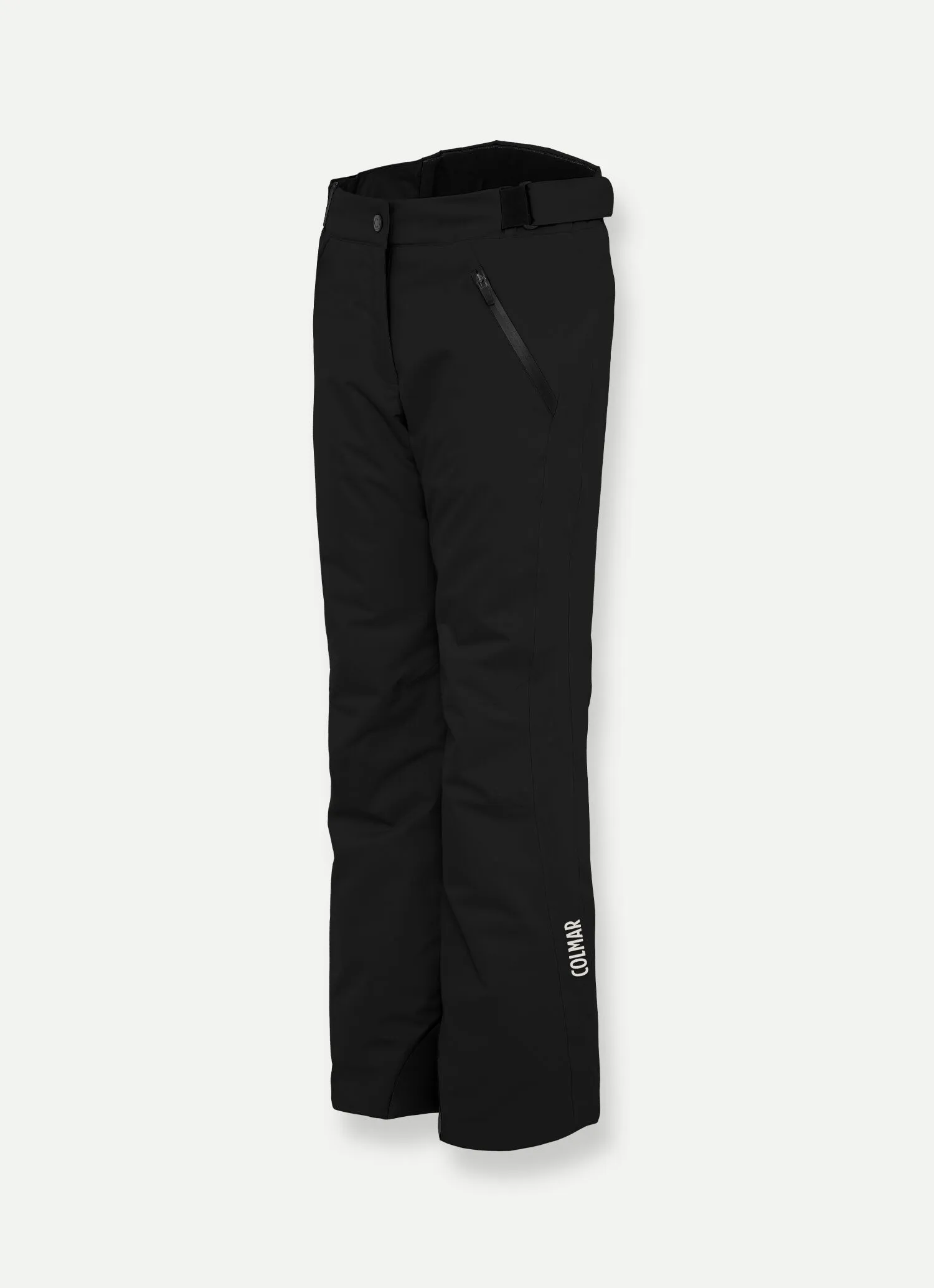 Padded ski pants with adjustable waist