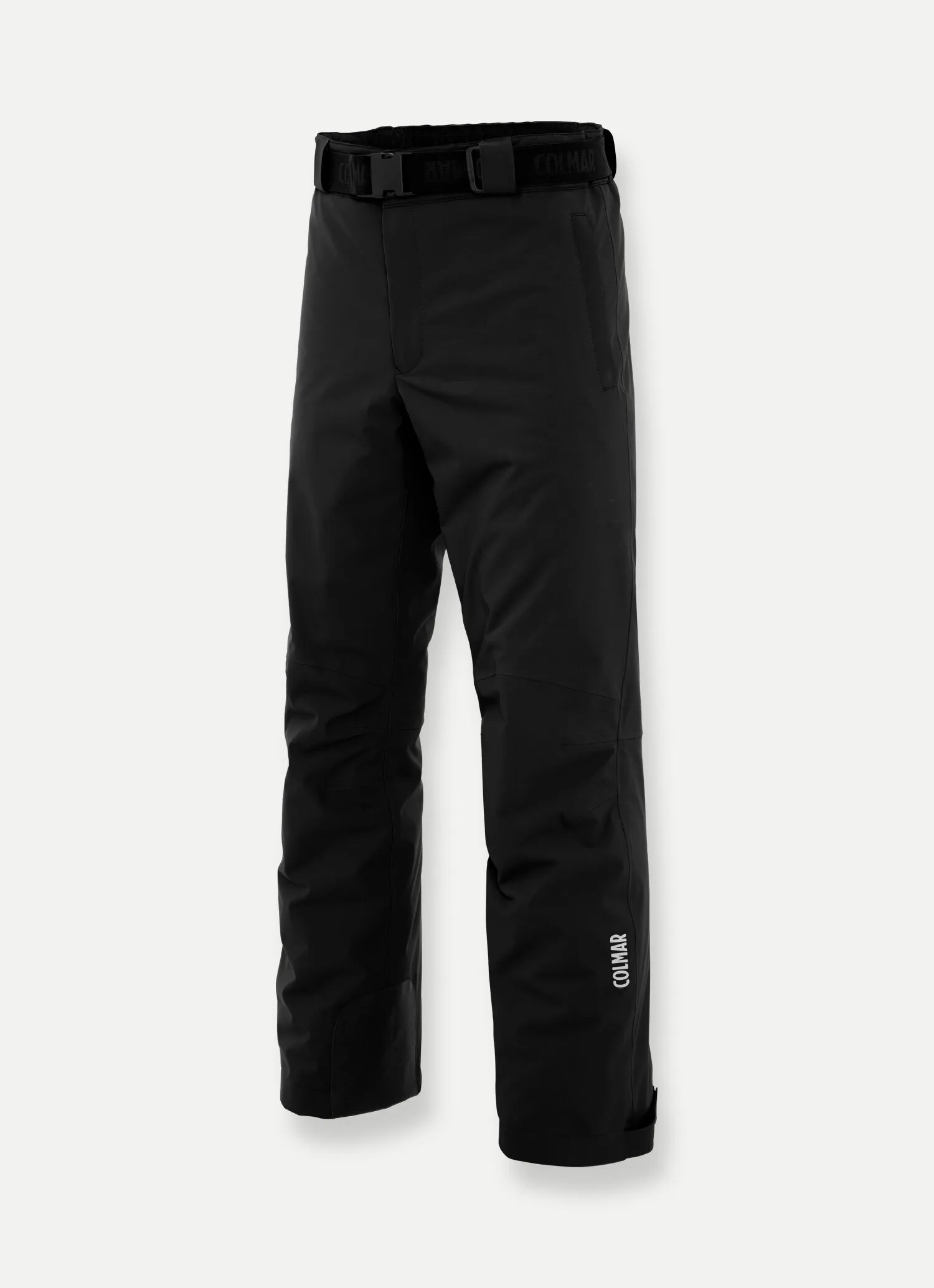 Padded ski pants with belt