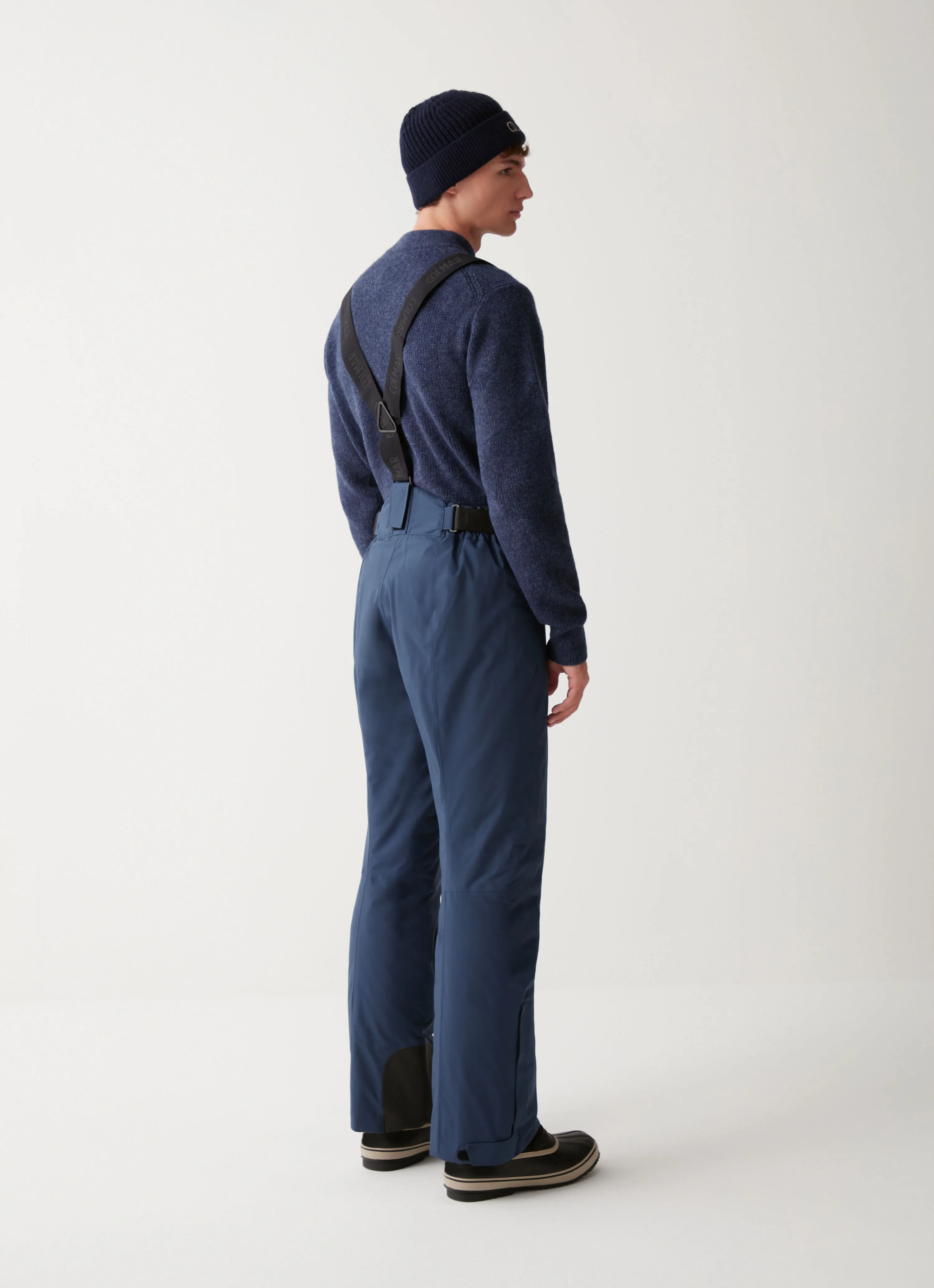 Padded stretch ski dungarees