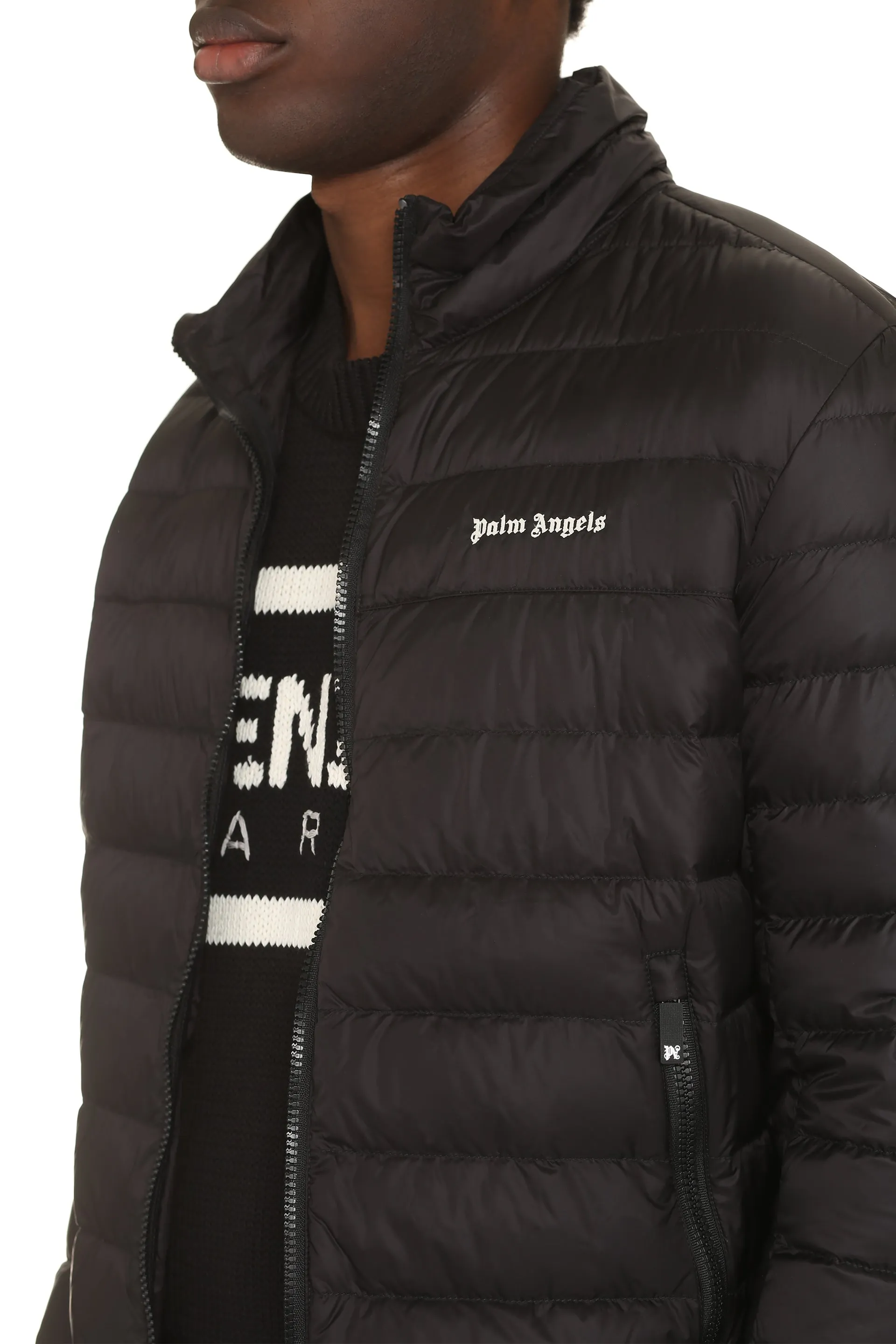 Palm Angels Piumino con chiusura a zip