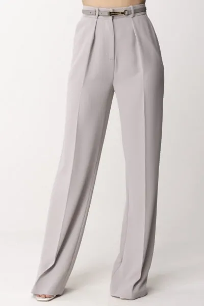 Pantalone dritti con cintura Perla