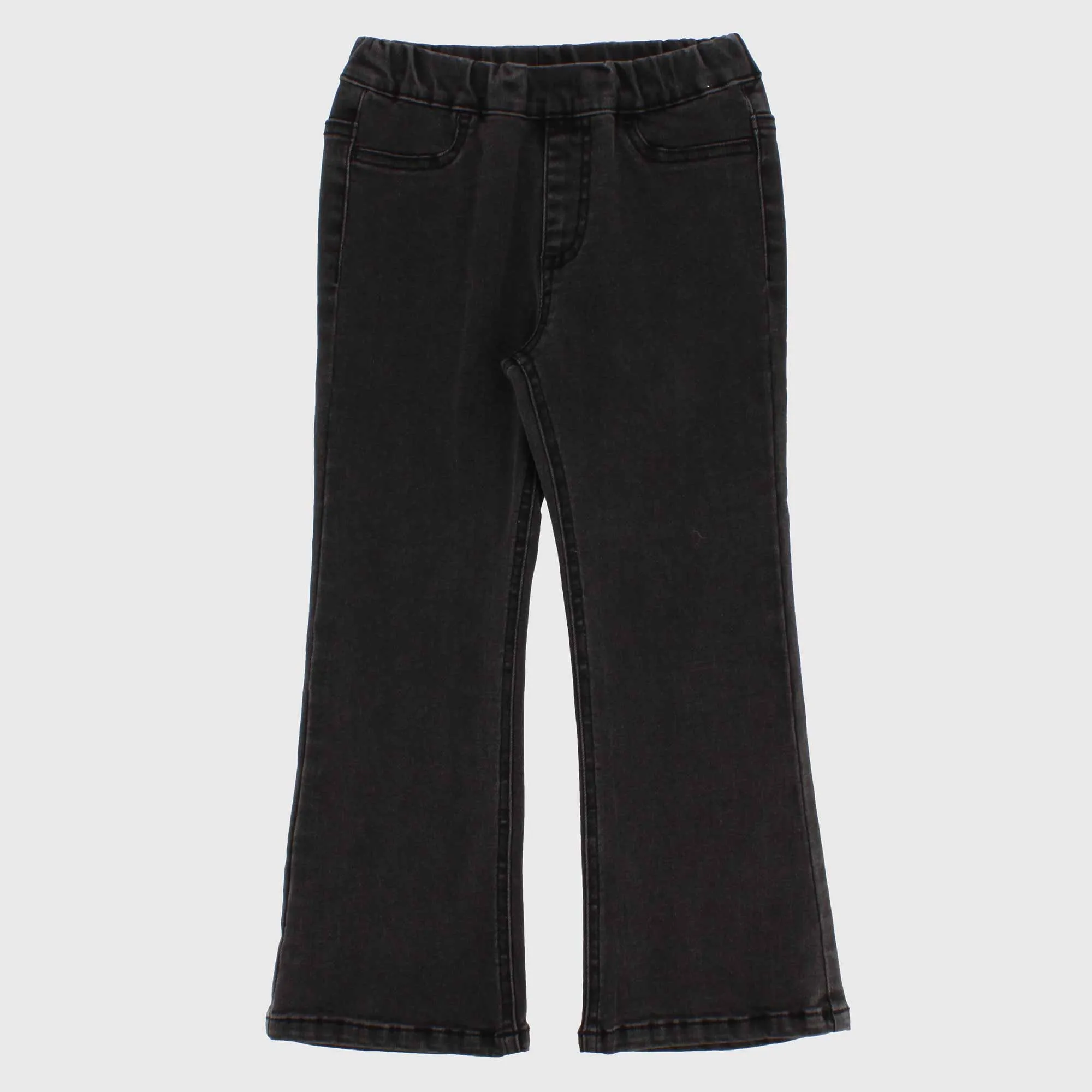 Pantalone in jeans da bambina, nero                                 