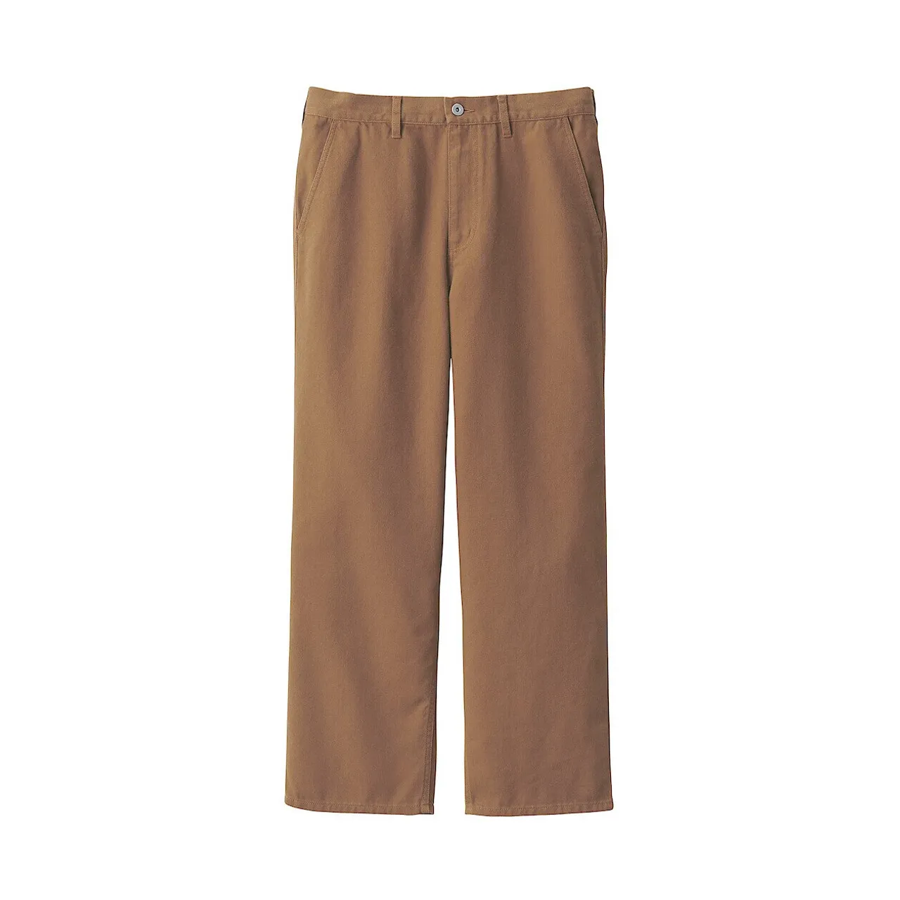 Pantaloni a Gamba Larga in Tela Mista a Kapok da Uomo