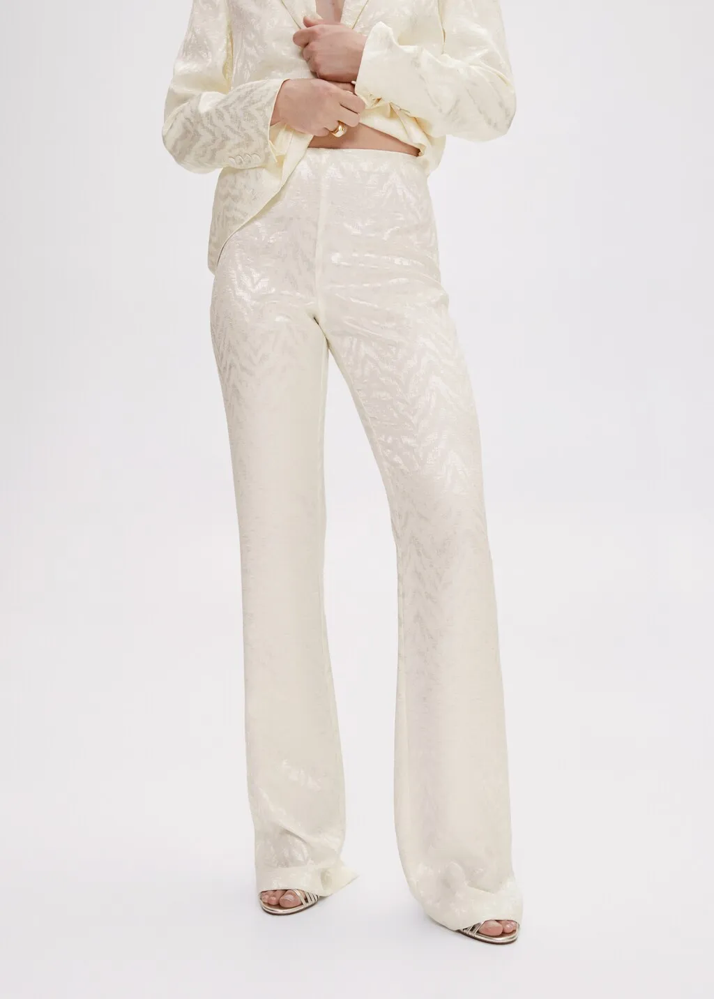Pantaloni completo jacquard