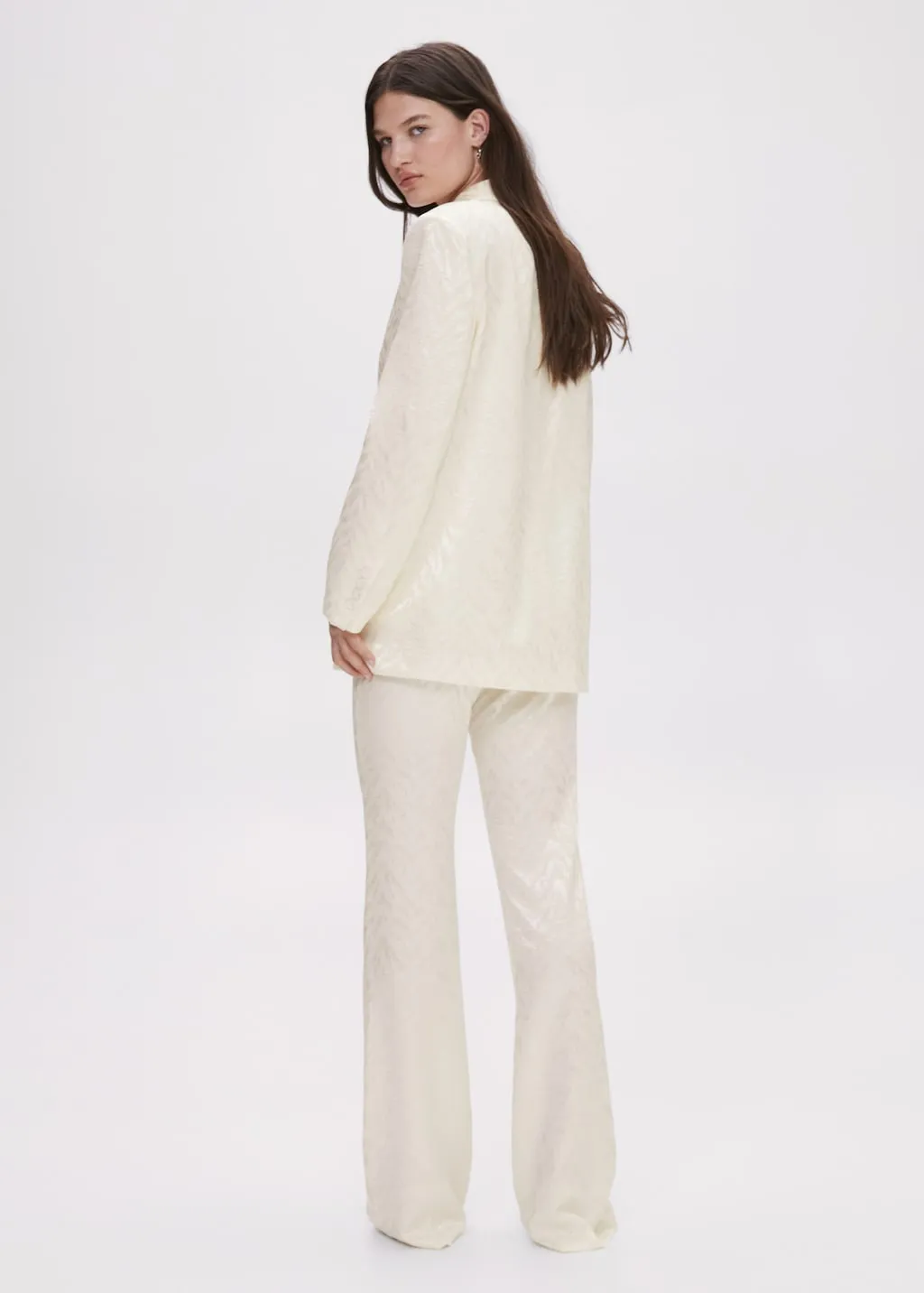 Pantaloni completo jacquard