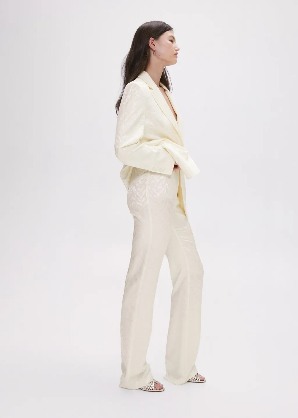 Pantaloni completo jacquard