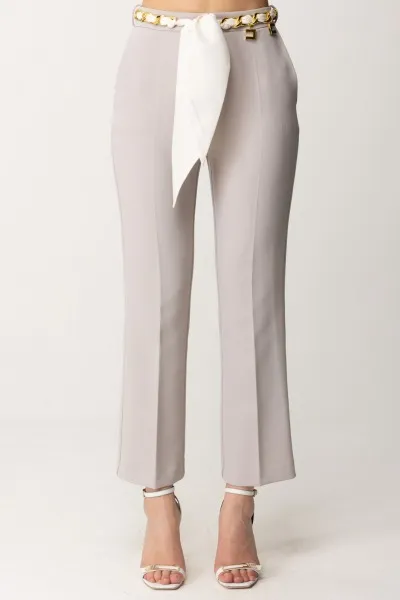 Pantaloni con cintura foulard Perla