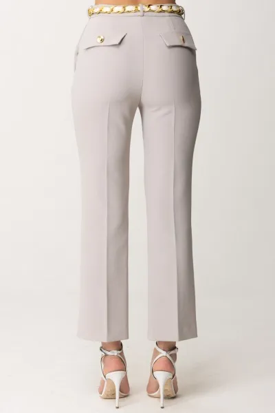 Pantaloni con cintura foulard Perla