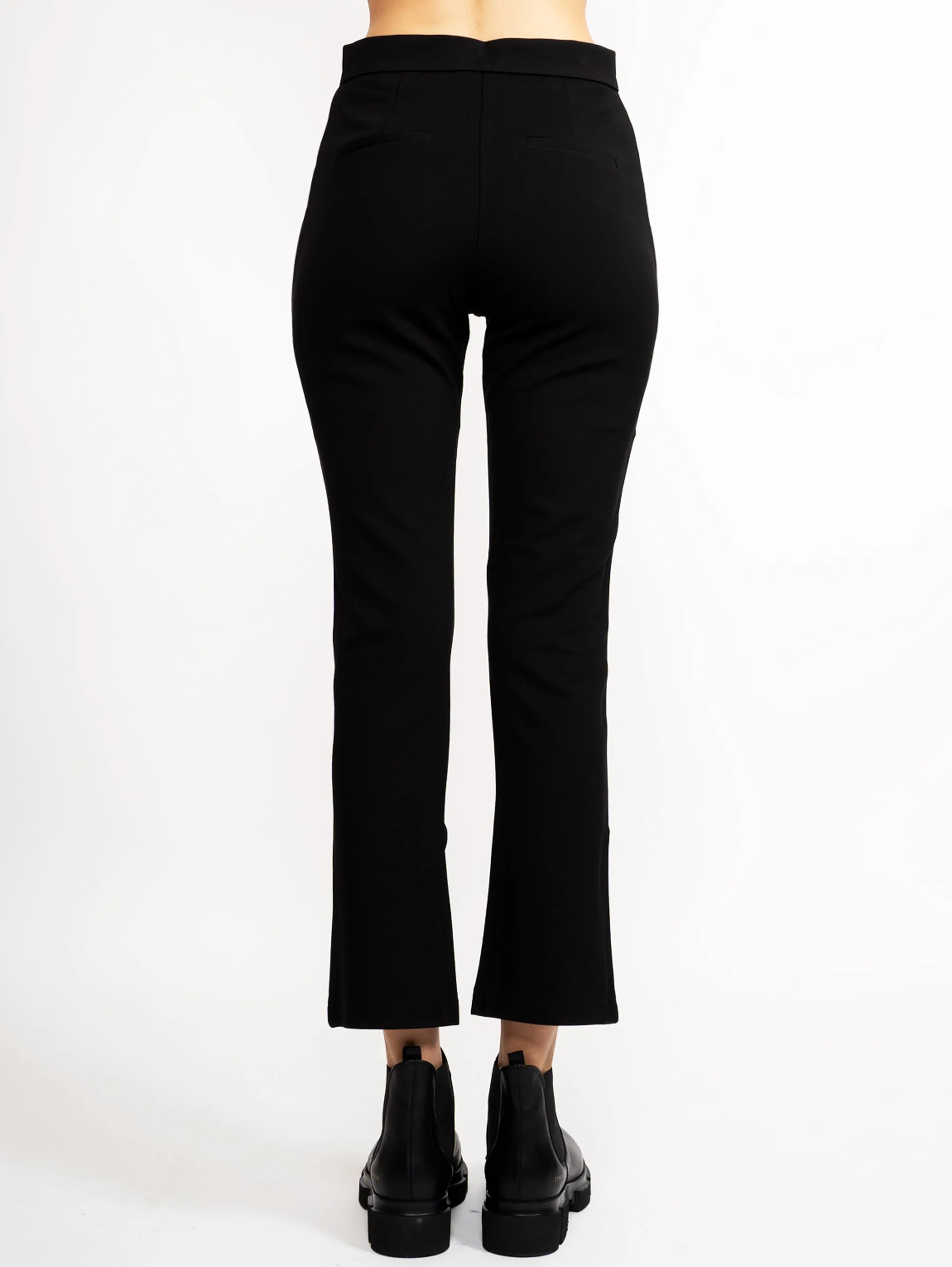 Pantaloni Cropped Gamba Dritta Nero