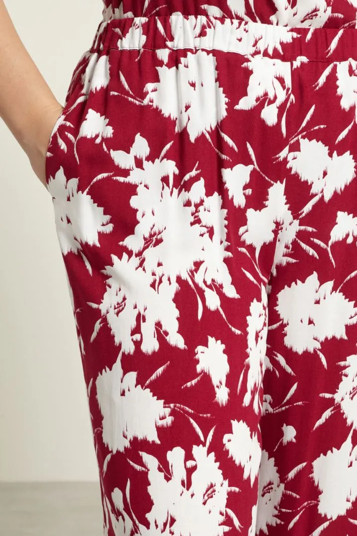 Pantaloni cropped stampati