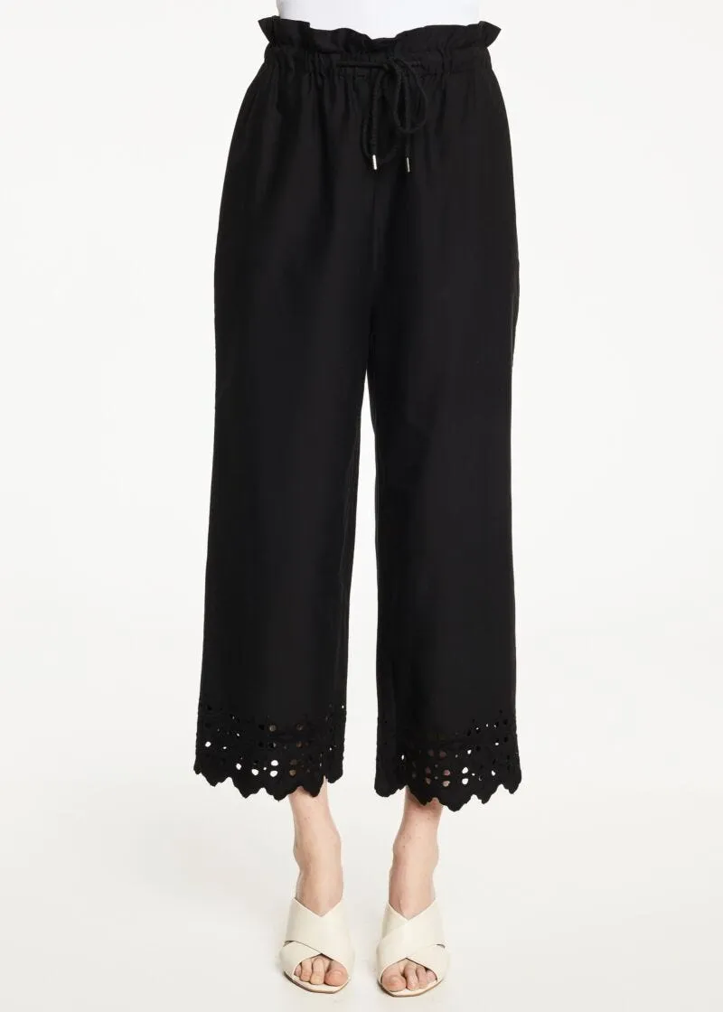 Pantaloni in raso di cotone