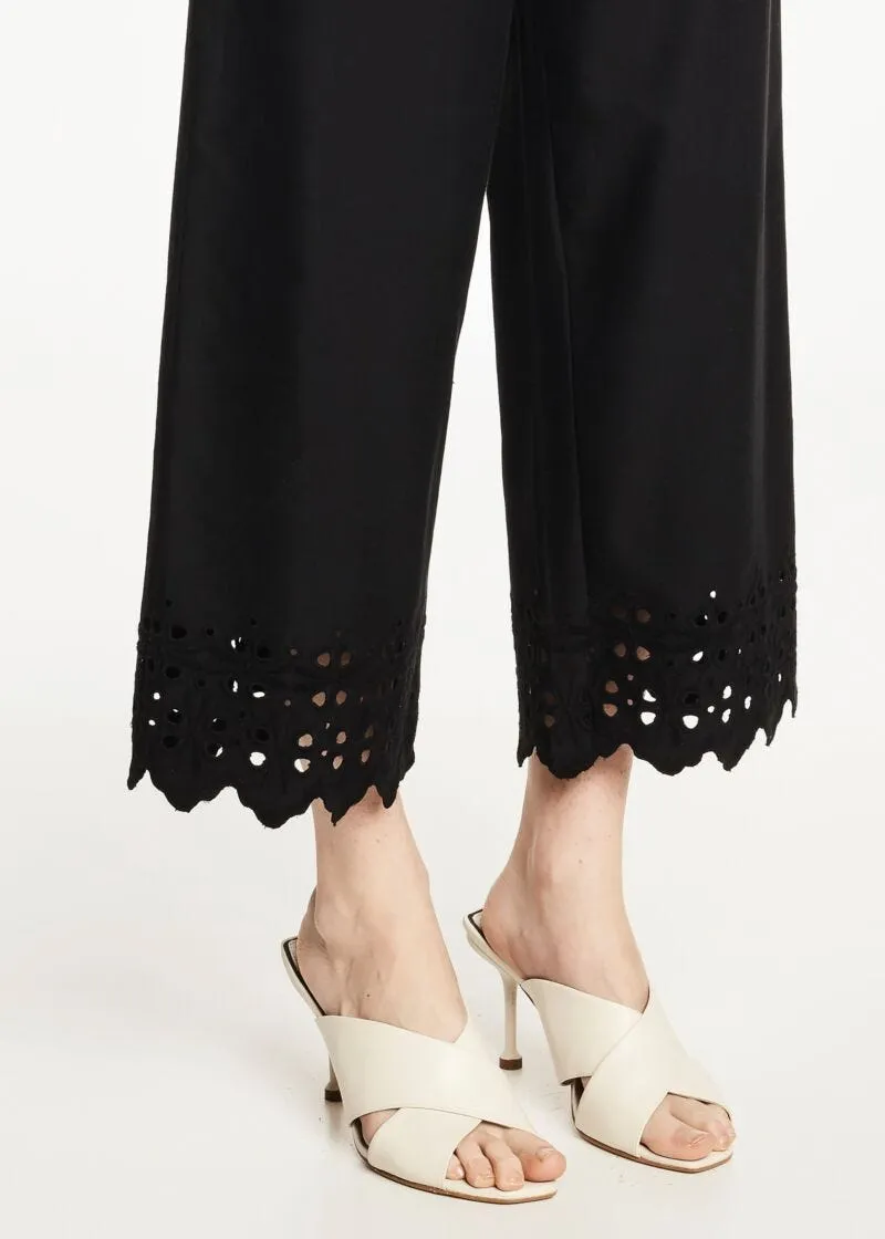Pantaloni in raso di cotone