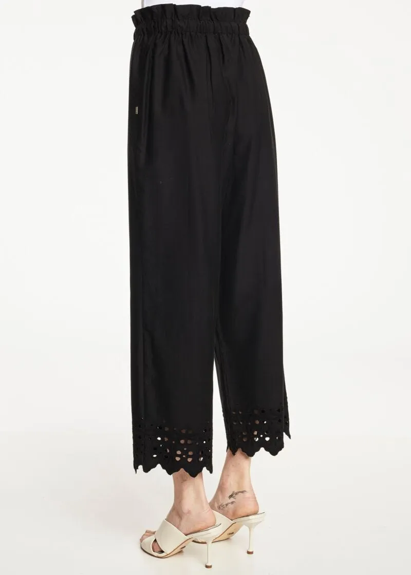 Pantaloni in raso di cotone