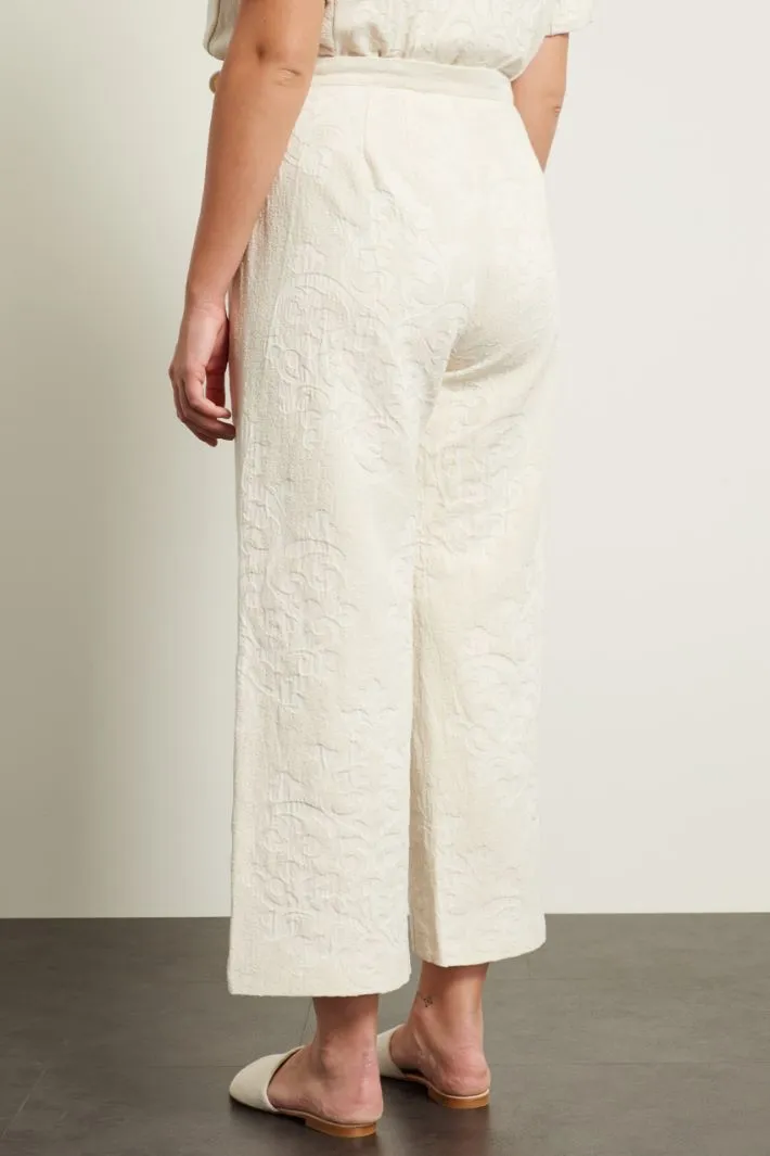 Pantaloni jacquard