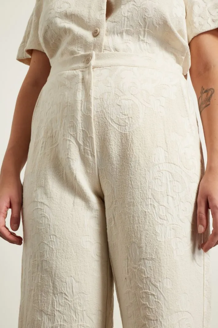 Pantaloni jacquard