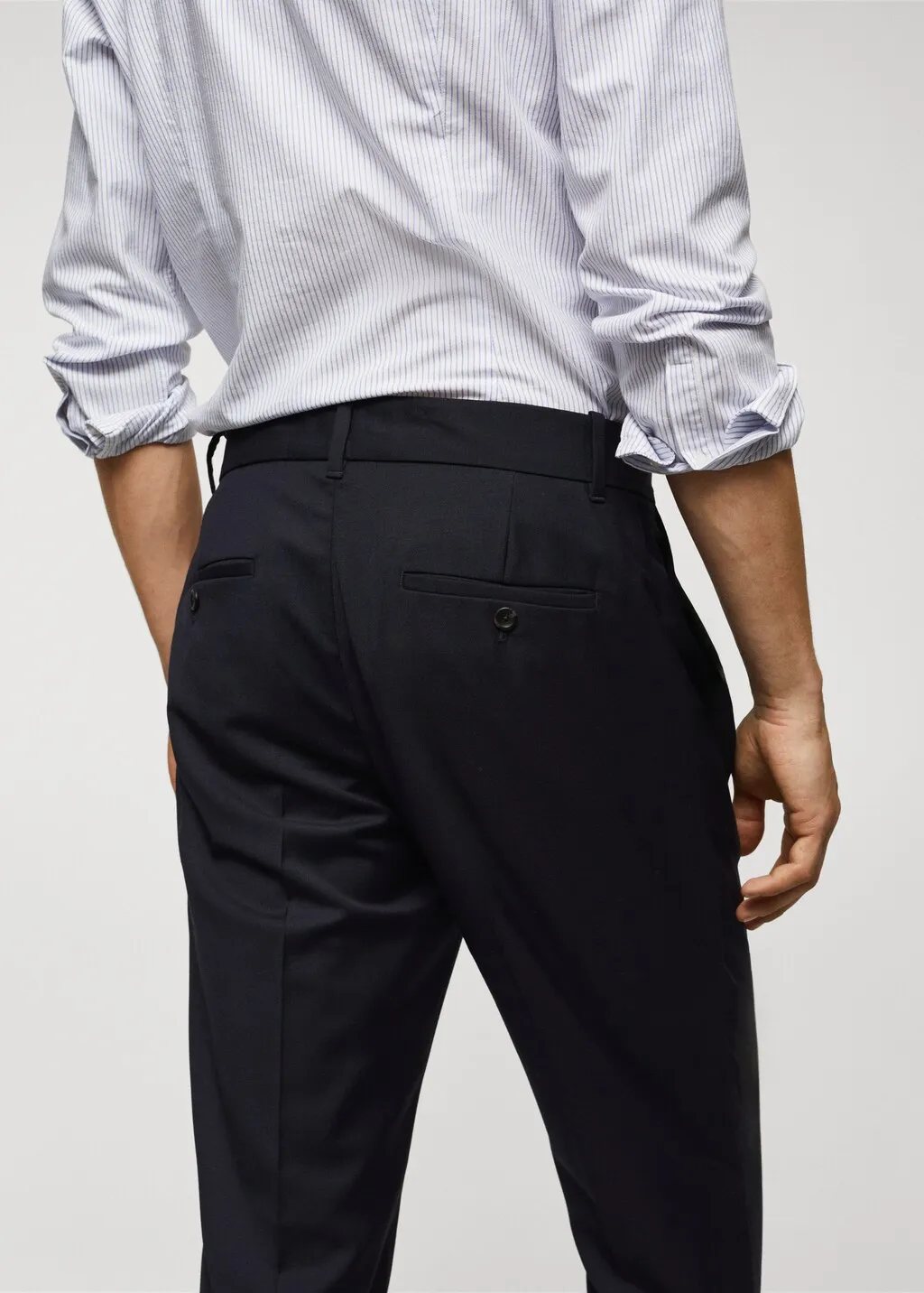 Pantaloni pinces lana vergine 