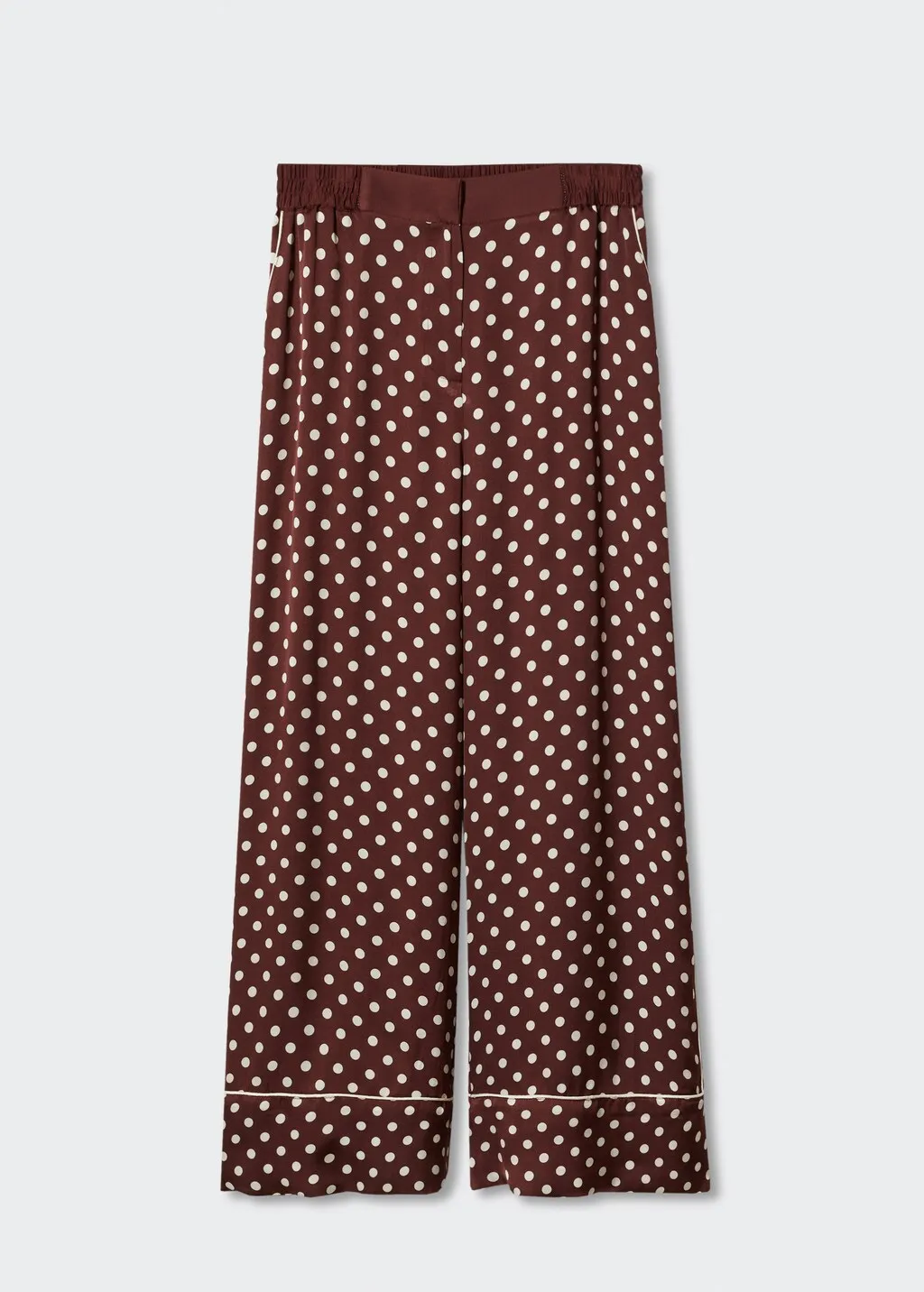 Pantaloni satinati pois
