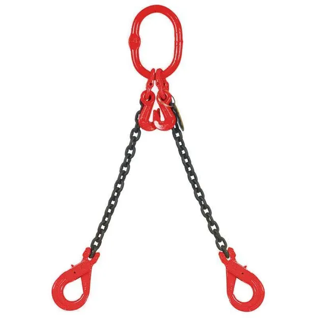 Pendente a catena per sollevamento a 2 bracci Ø 8 mm - lunghezza mt 2