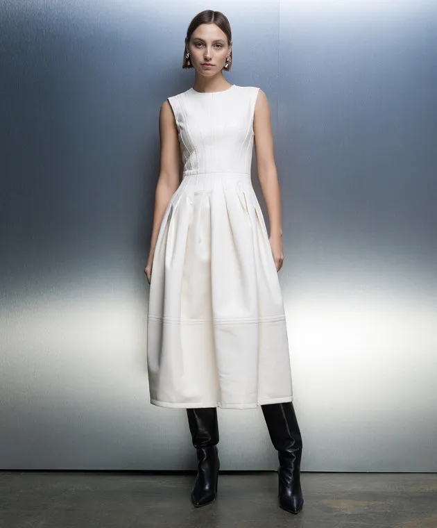 Philosophy di Lorenzo Serafini Abito midi bianco A04027140