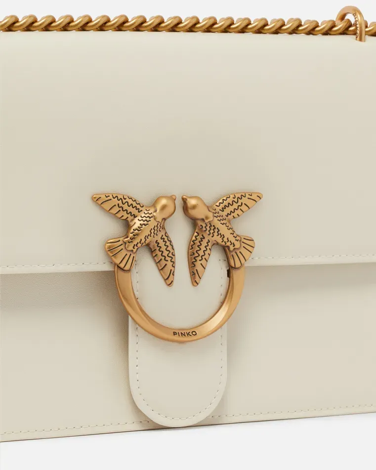 PINKO      Love one classic vitello seta Bianco seta