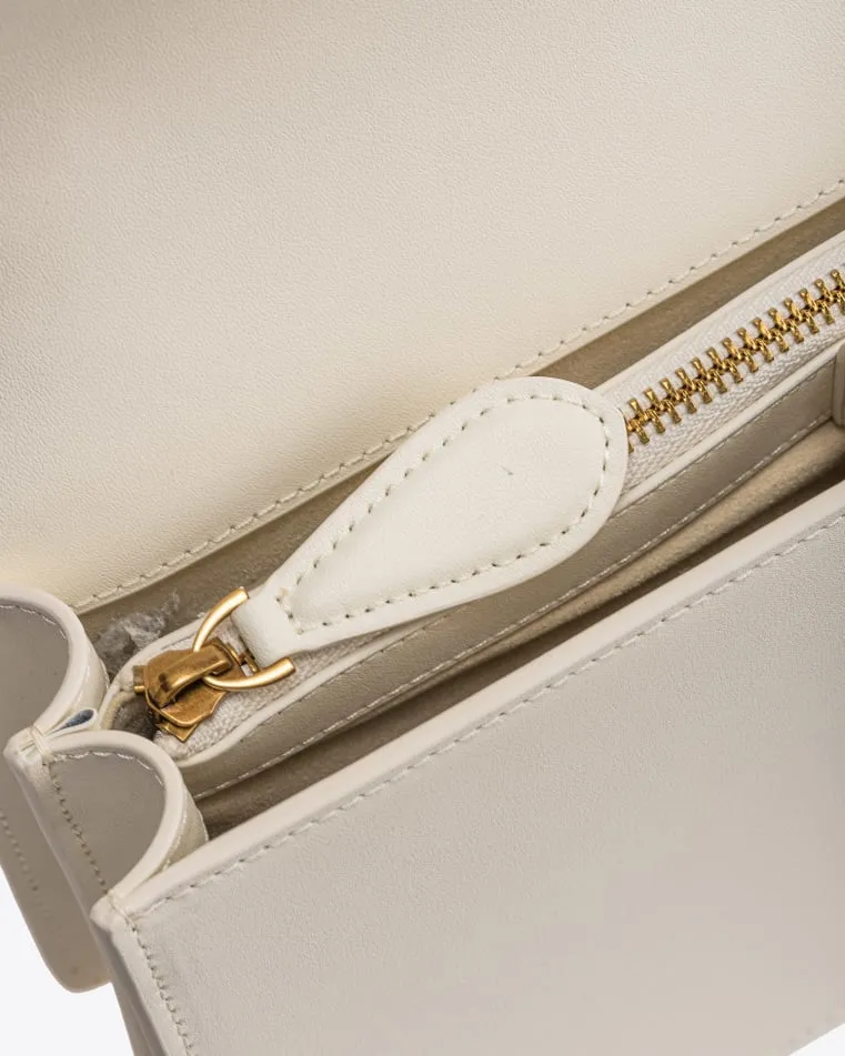 PINKO      Love one classic vitello seta Bianco seta