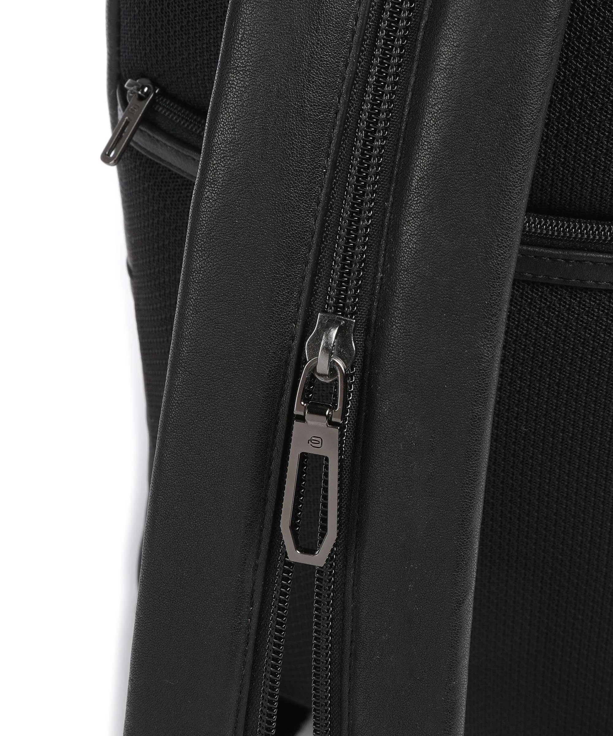  Piquadro Bios Borsa sling pelle di vacchetta grana nero  