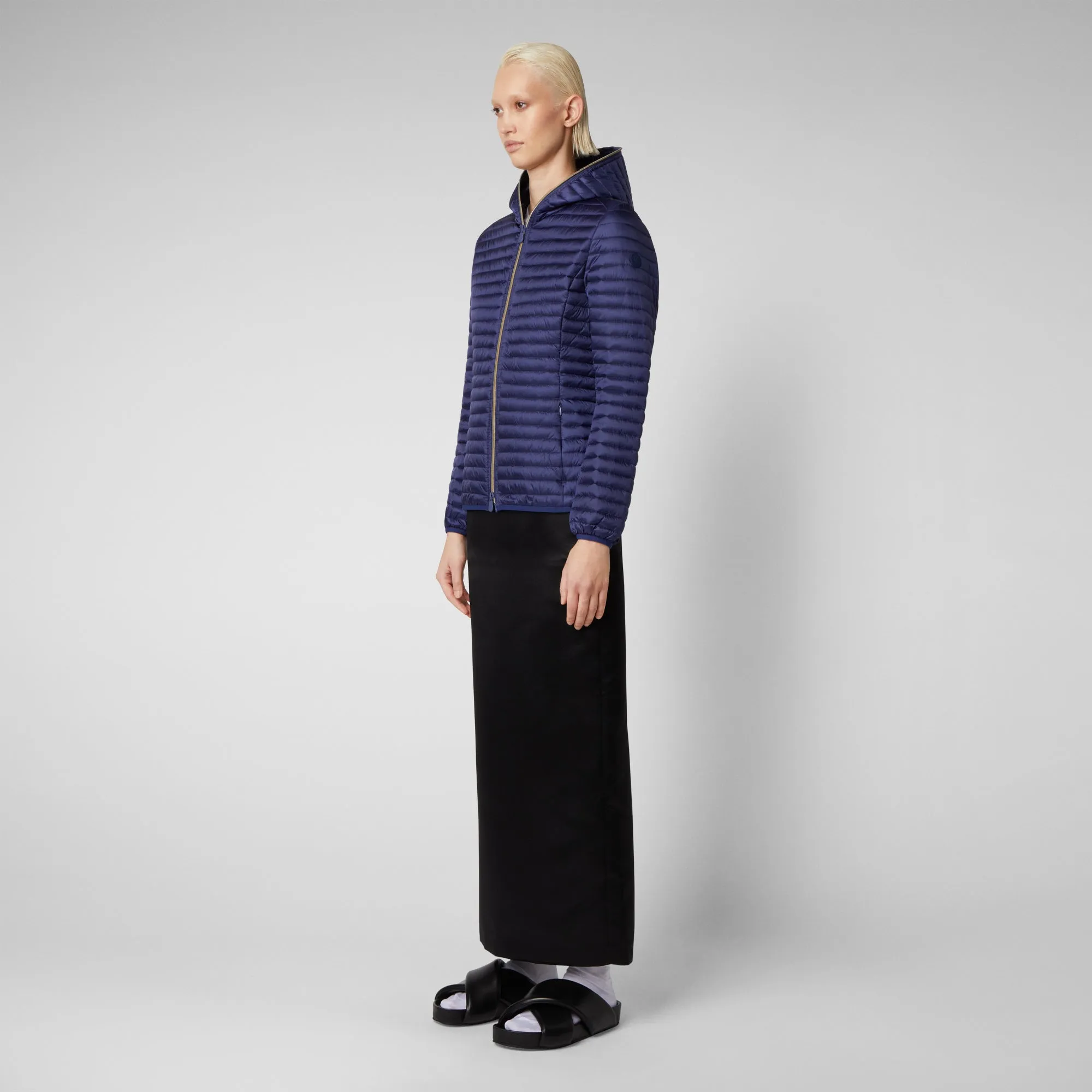 Piumino animal free donna Alexa blu navy