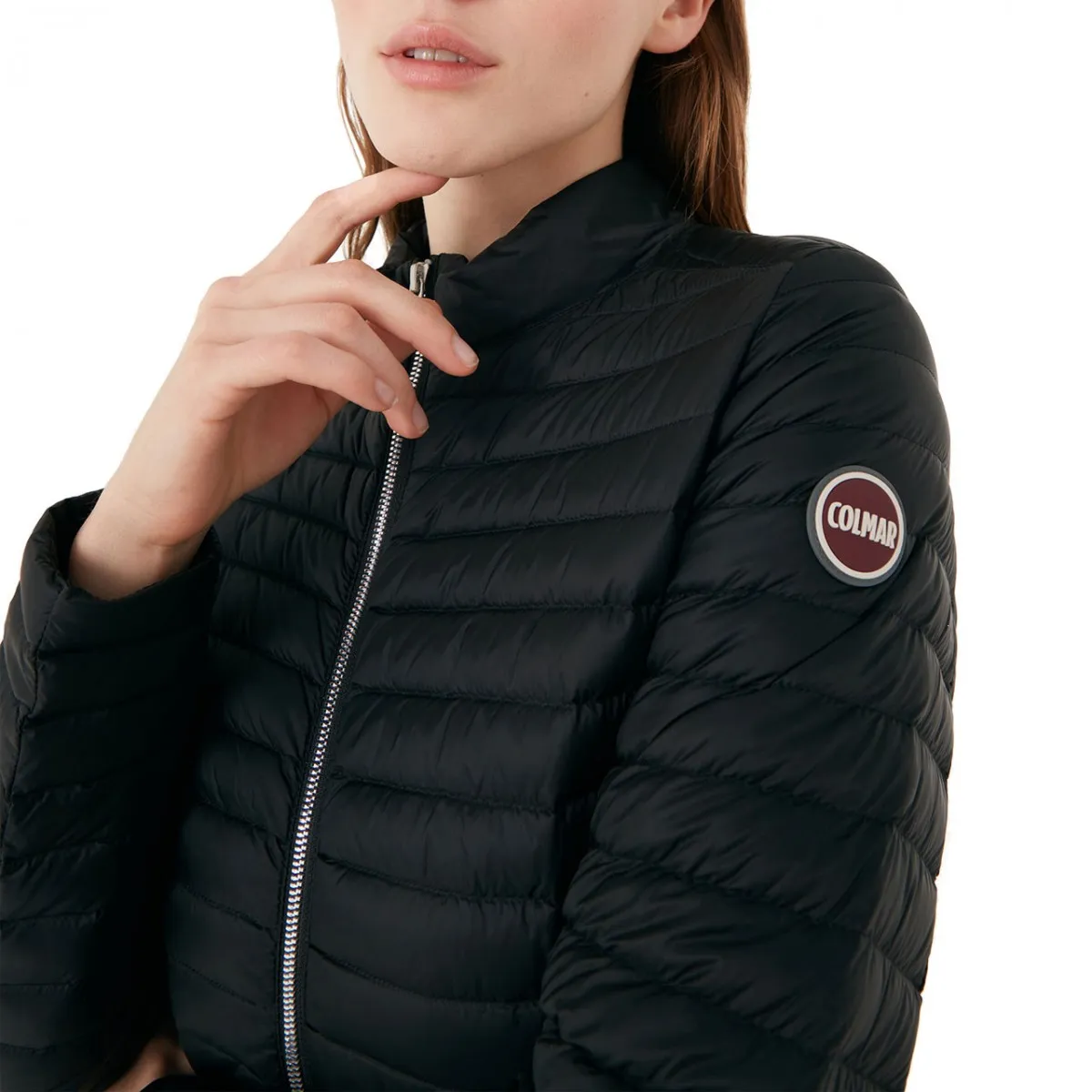 Piumino Leggero Punky Con Fondo Arrotondato, Nero