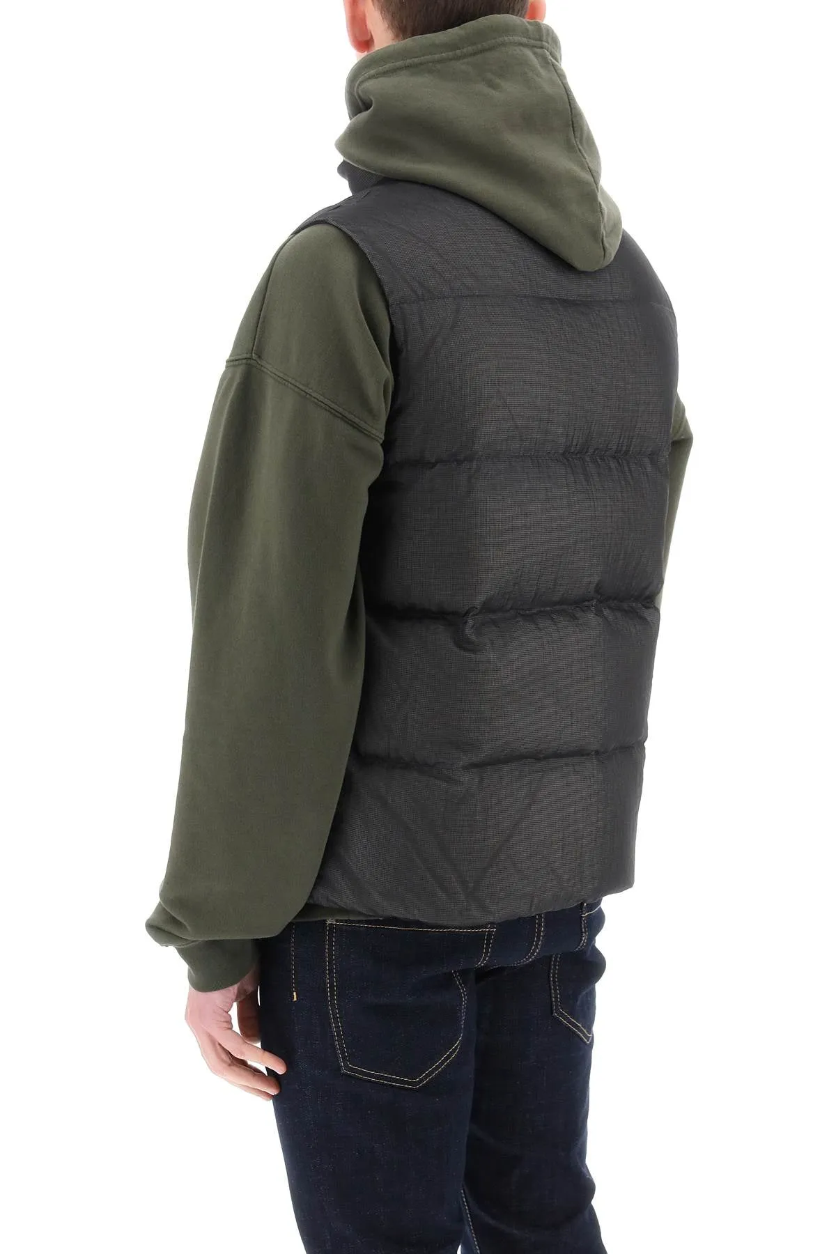 Piumino Smanicato In Ripstop