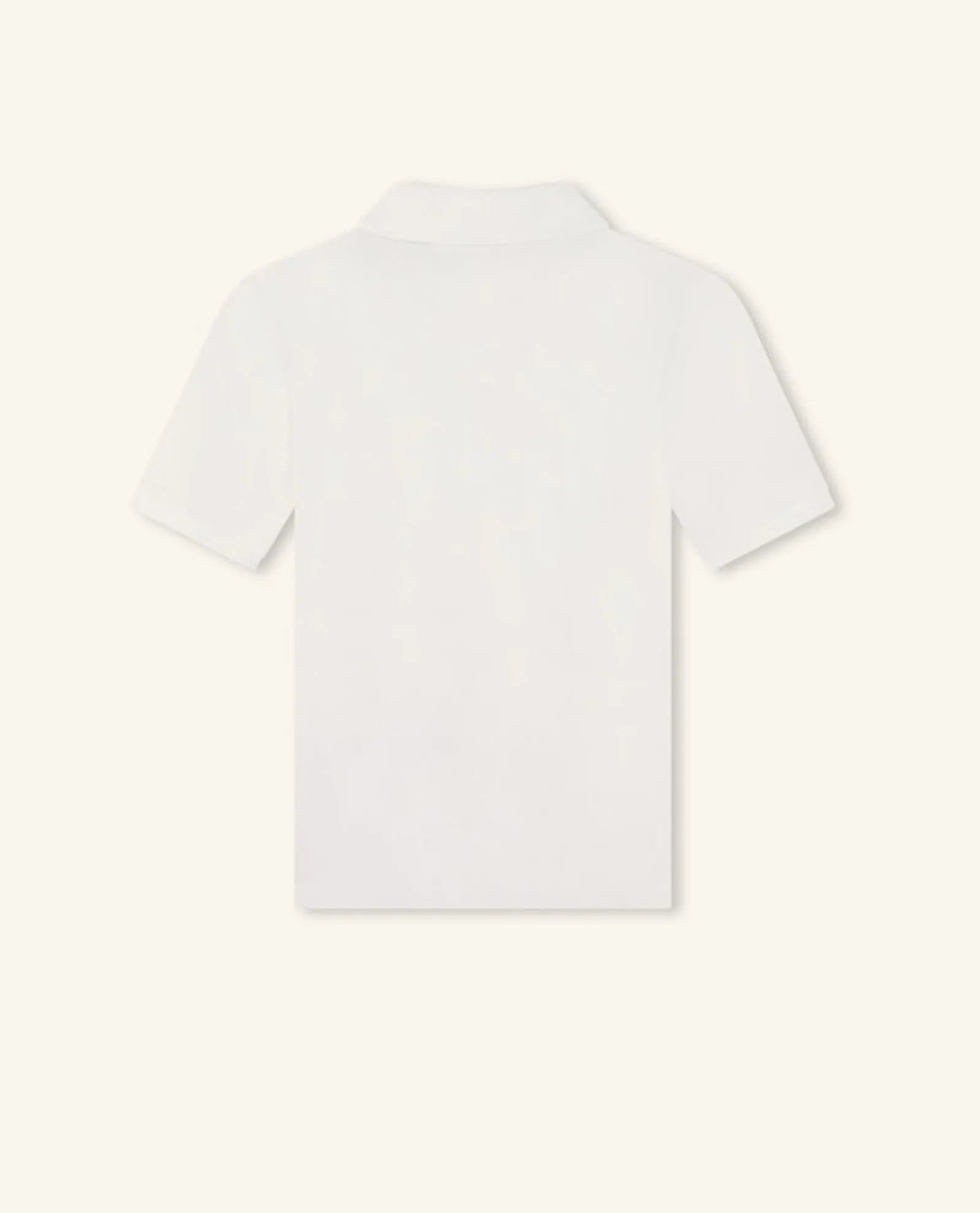 Polo bambini Boss bianca con logo