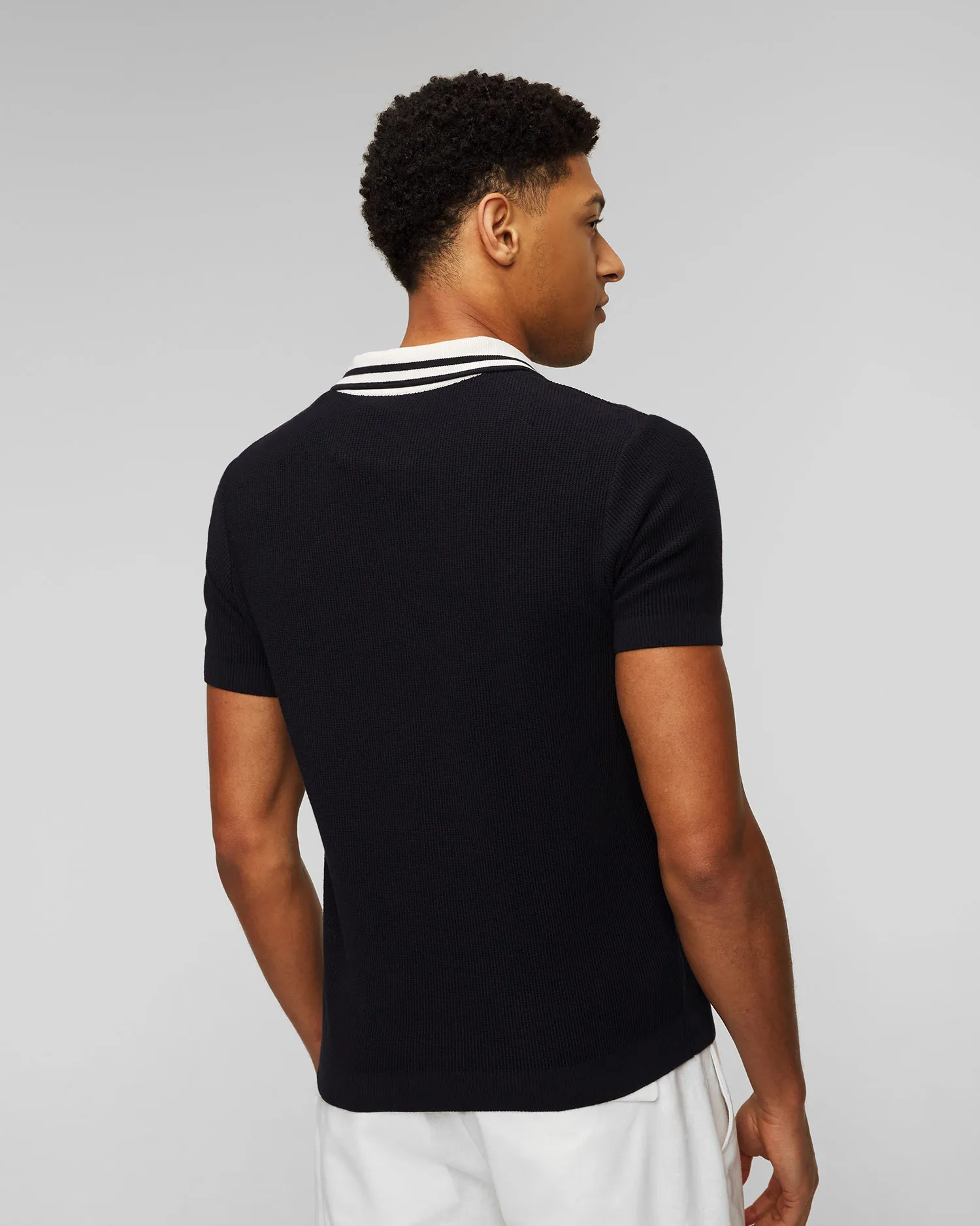 Polo in maglia blu scuro da uomo Paul&Shark 24411646-542