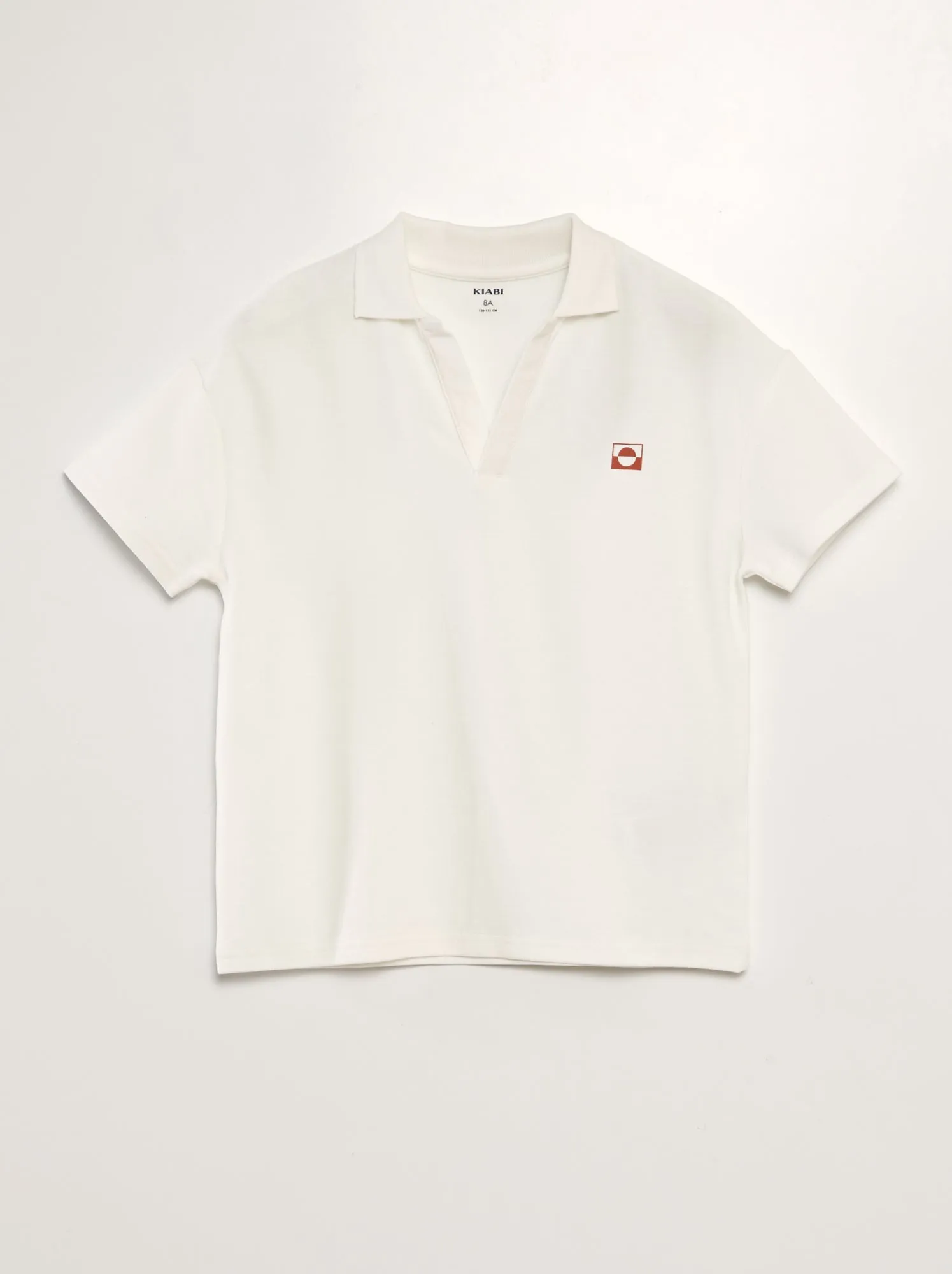 Polo in piqué di cotone - BIANCO